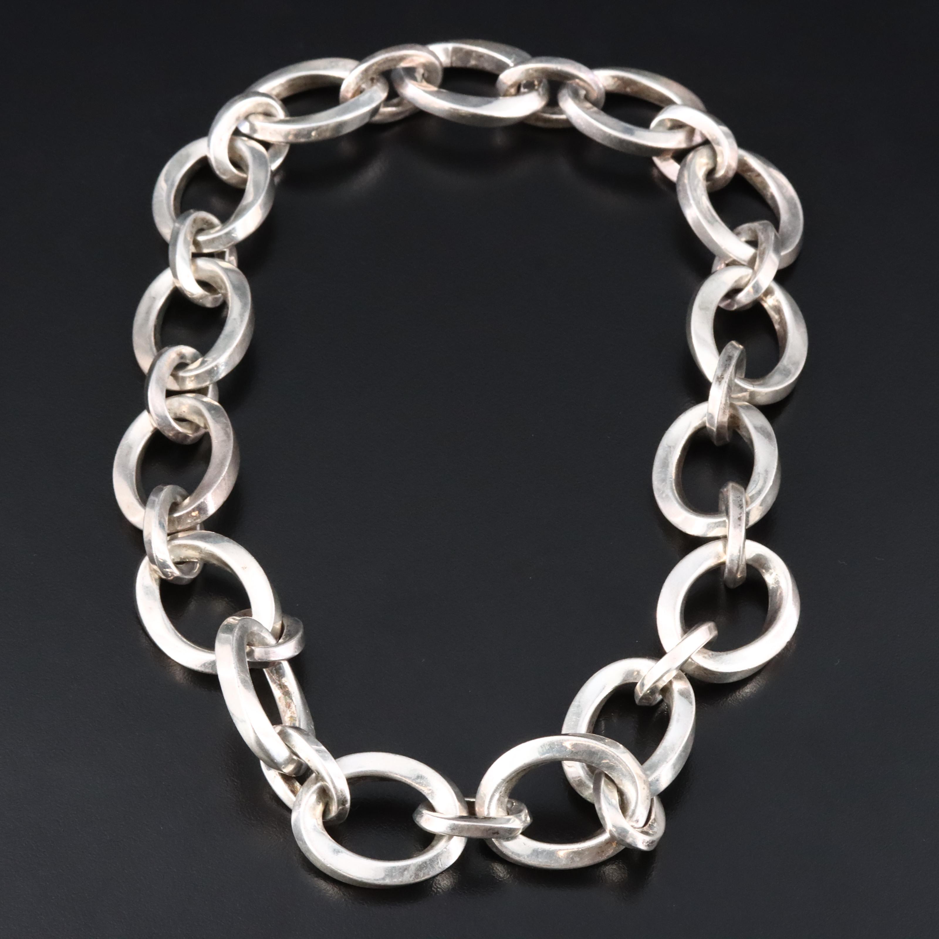 Tiffany & Co. Sterling Oval Link Necklace