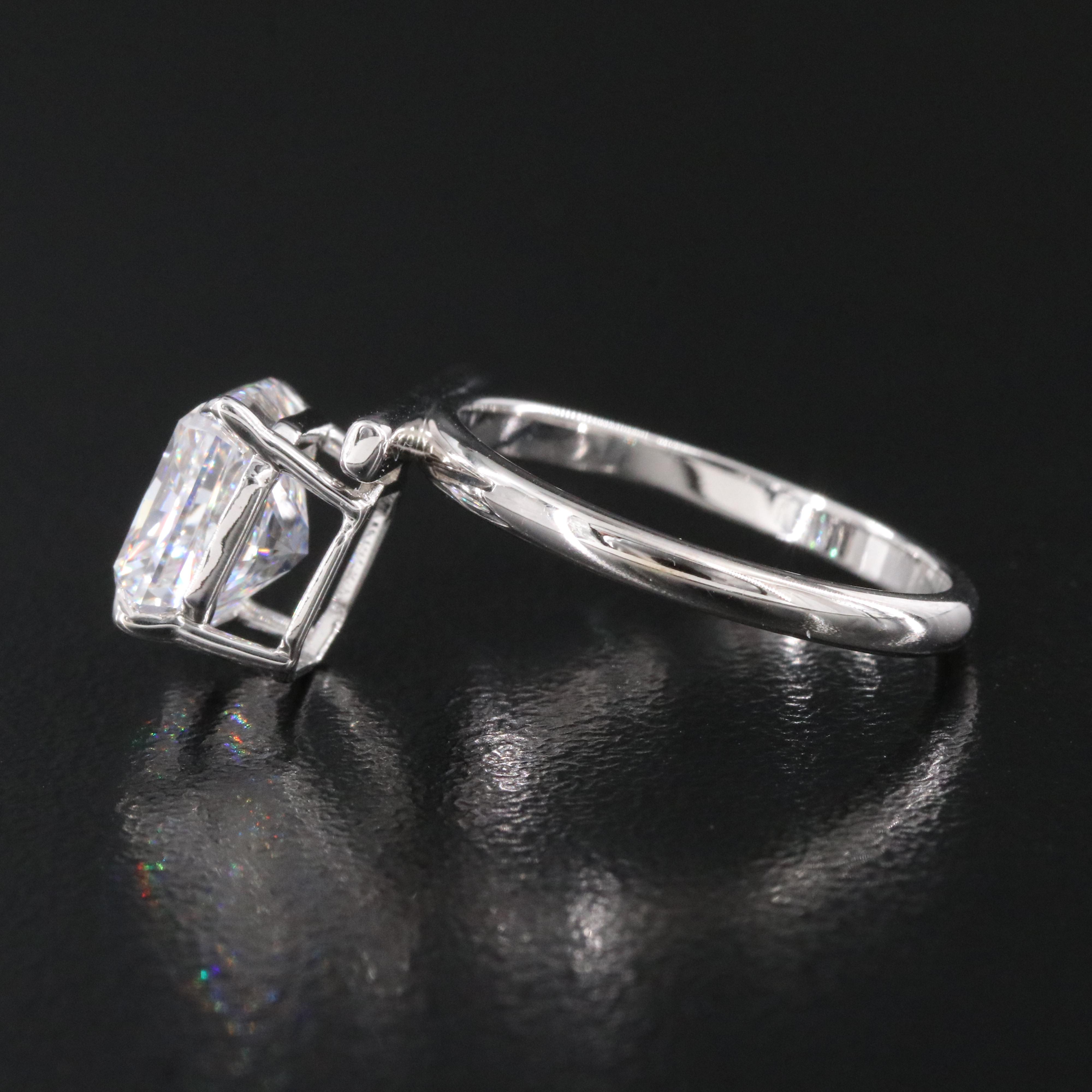 14K 3.12 CT Lab Grown Diamond Solitaire Ring with IGI Report