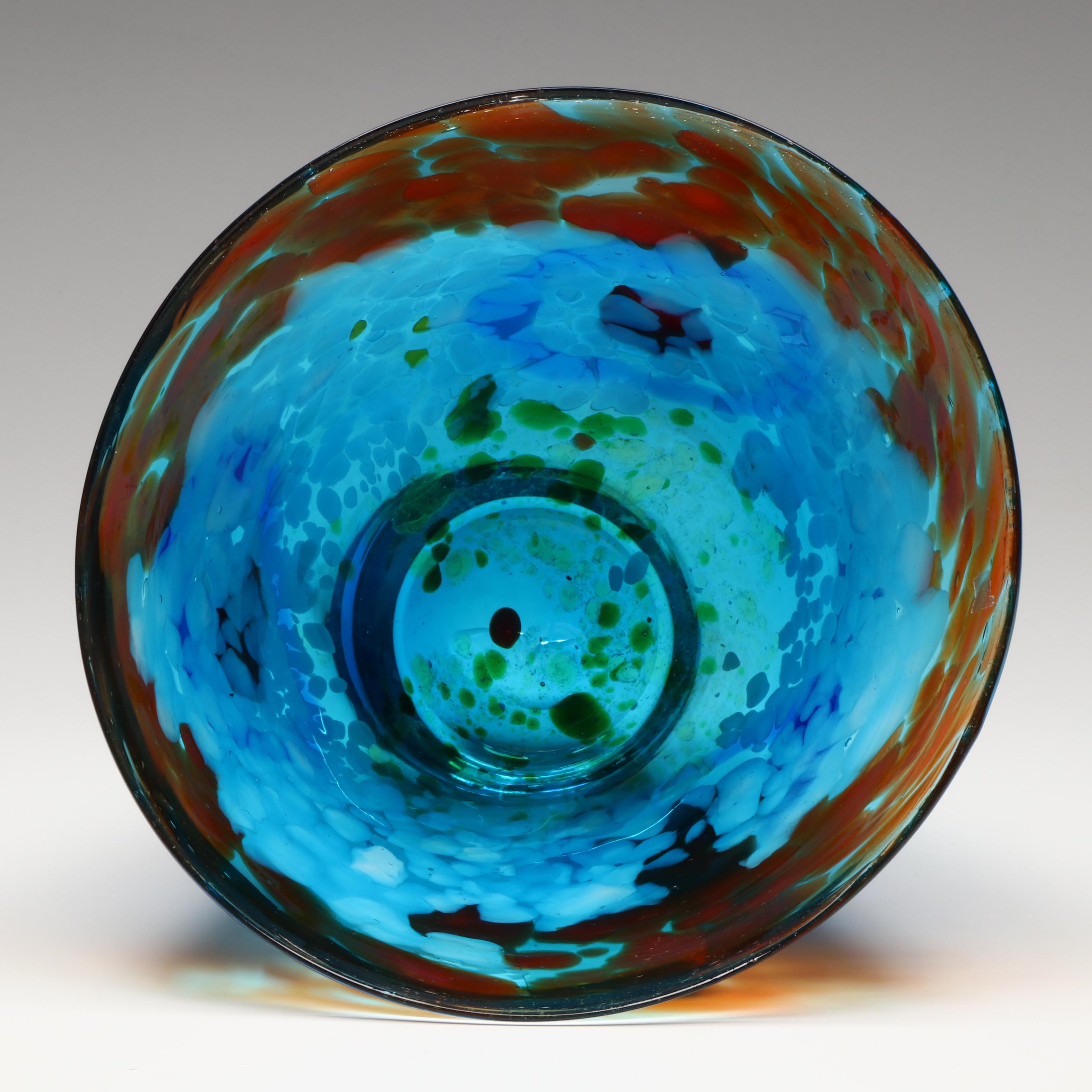 Mario Art Glass Studio Vase