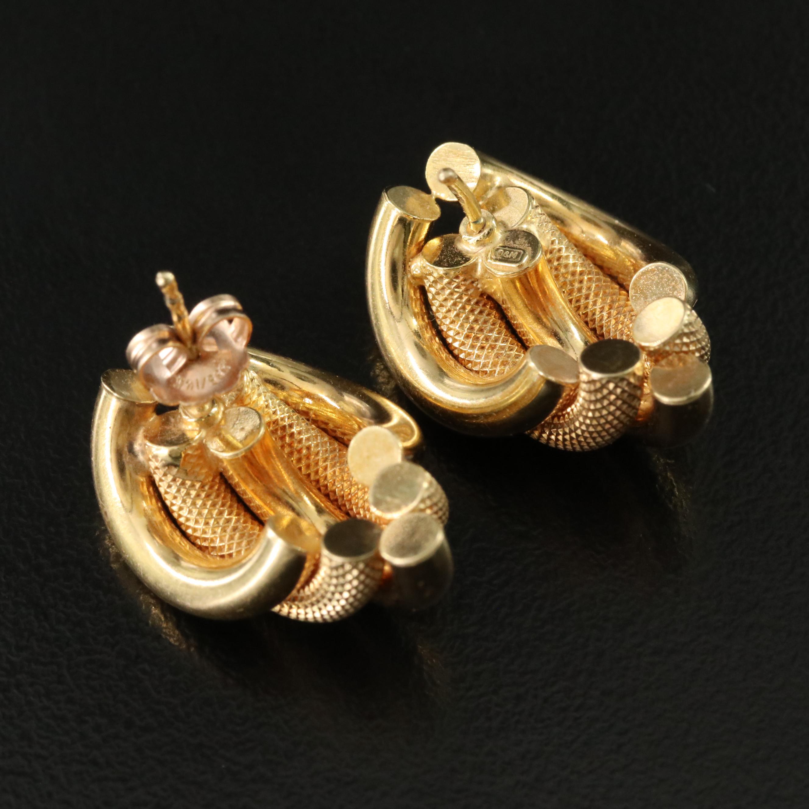 Italian 14K Drop Earrings