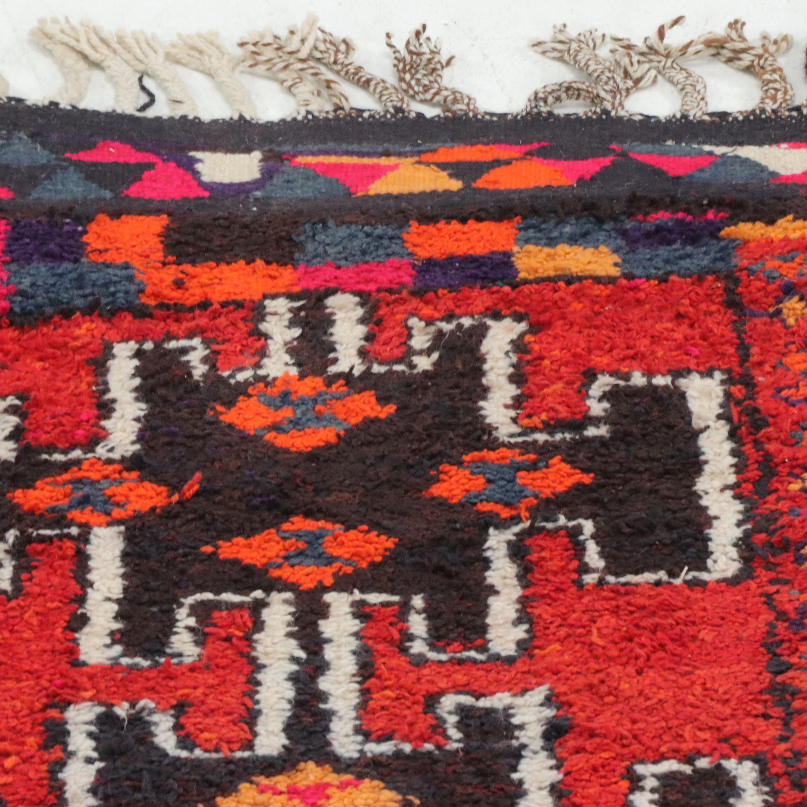 3'2 x 12'2 Hand-Knotted Moroccan Berber Long Rug