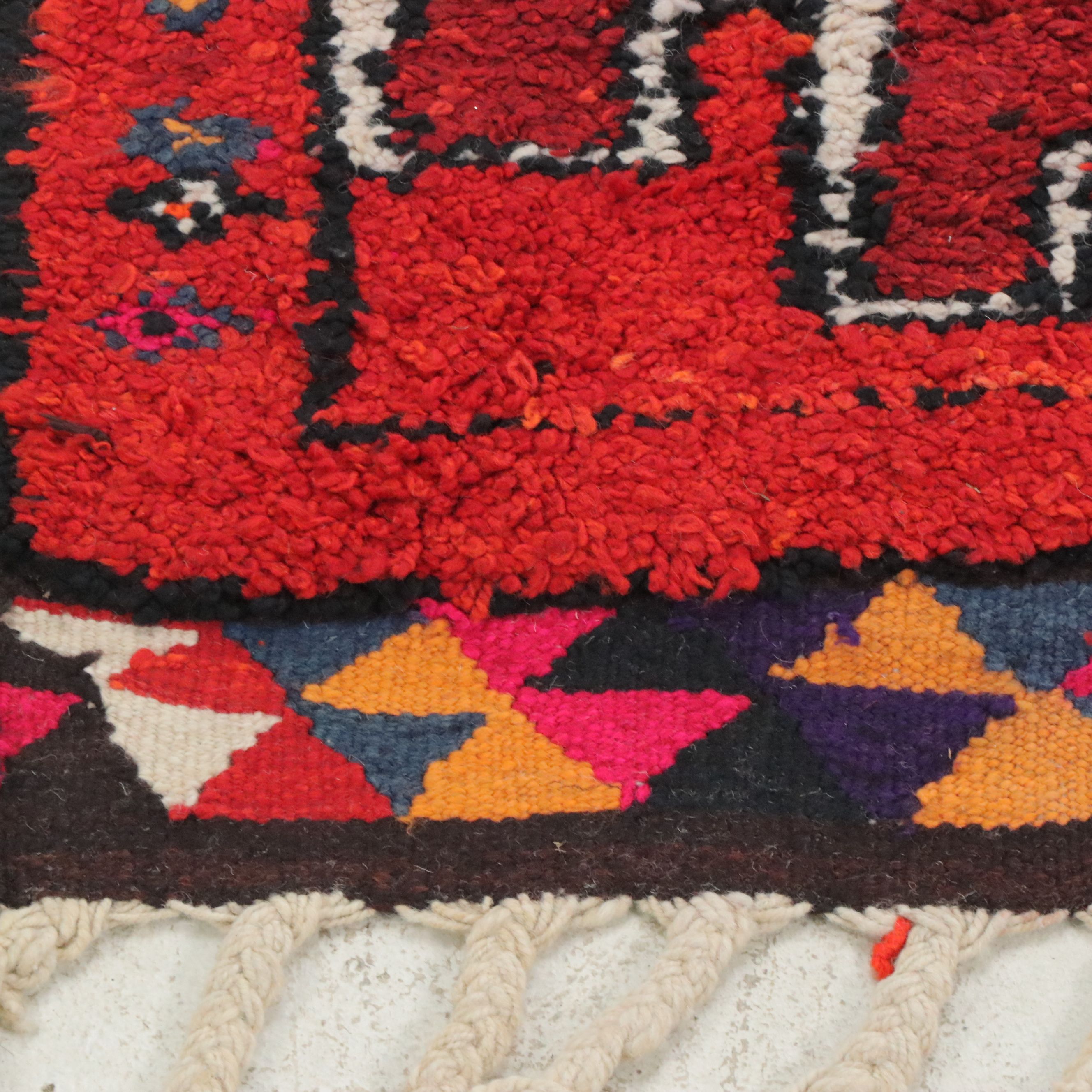 3'2 x 12'2 Hand-Knotted Moroccan Berber Long Rug