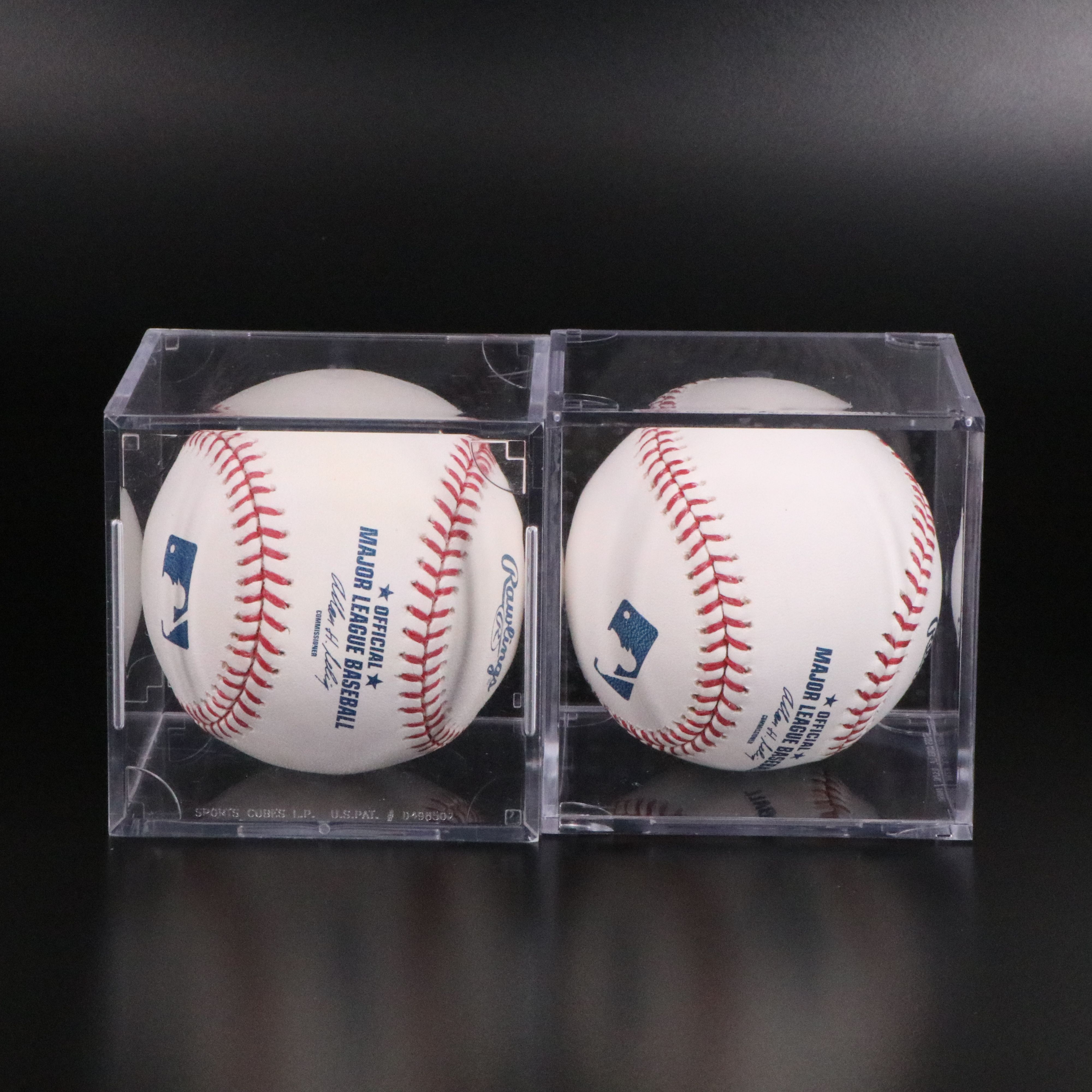 Glenn Braggs and Eric Davis Signed Rawlings Official Major League Baseballs