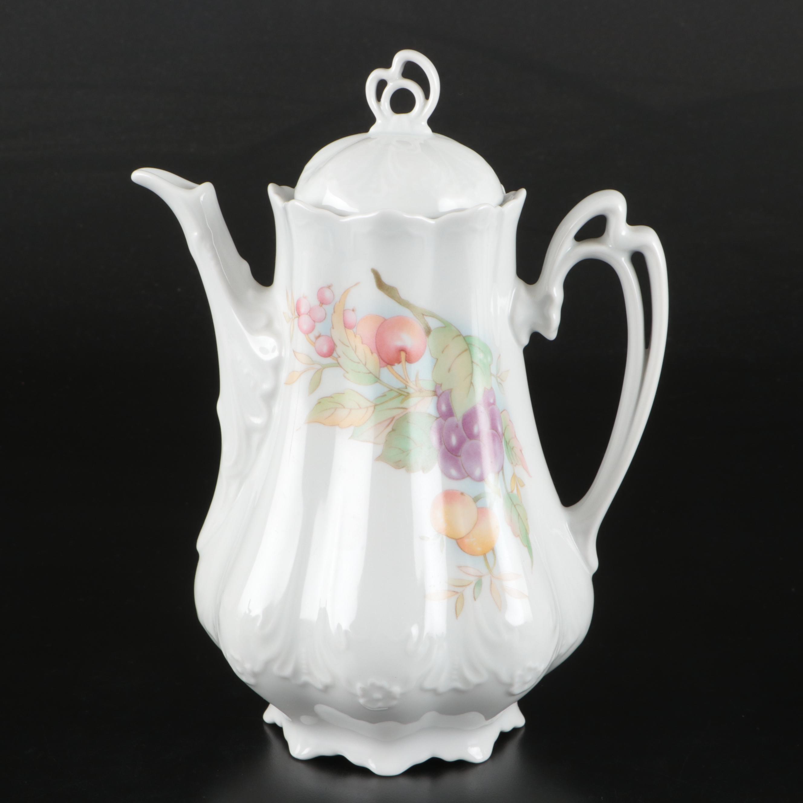 Priken-hammer Porcelain Tea Set with Mikasa and Other Cutlery Caddies