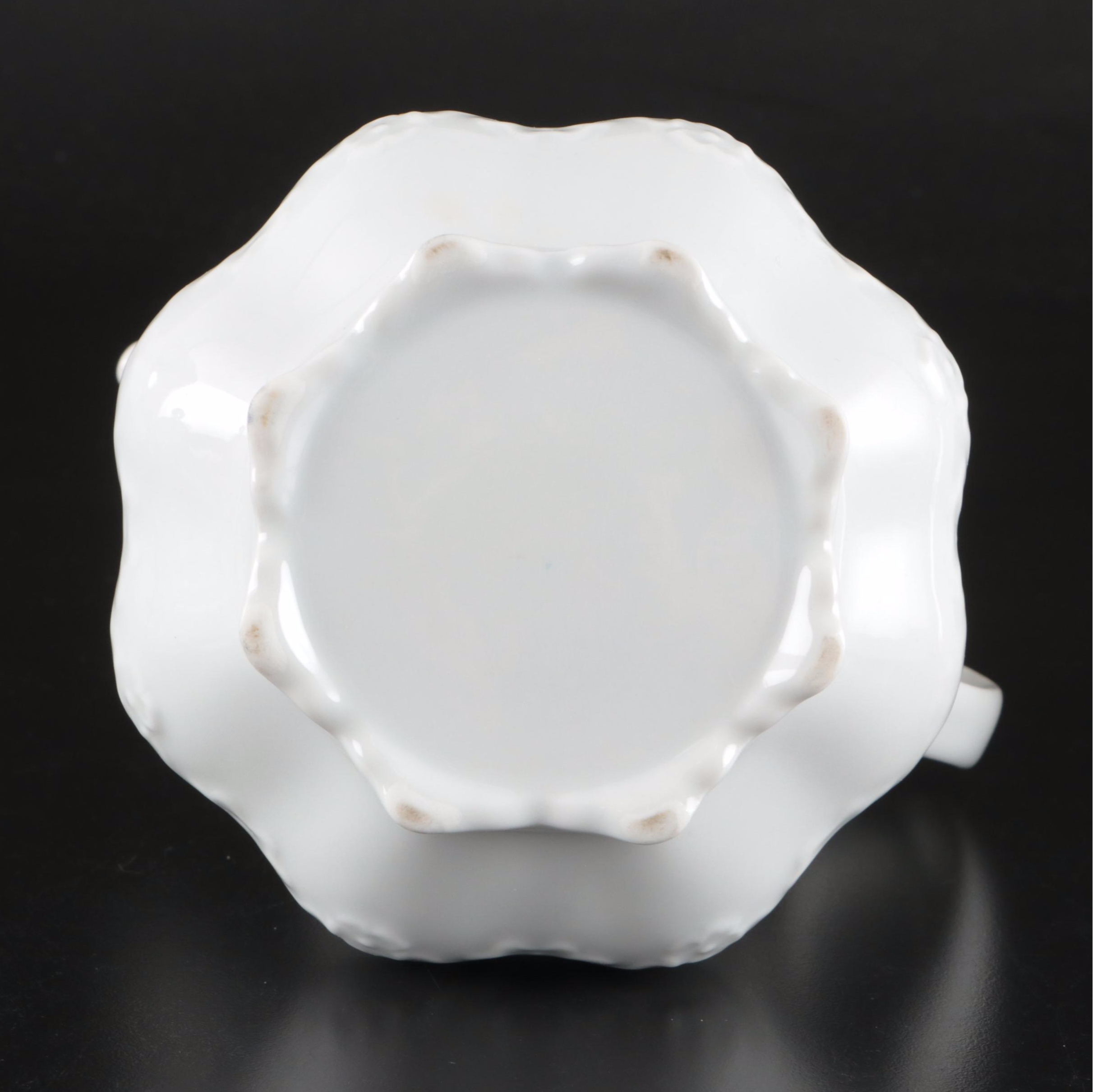 Priken-hammer Porcelain Tea Set with Mikasa and Other Cutlery Caddies