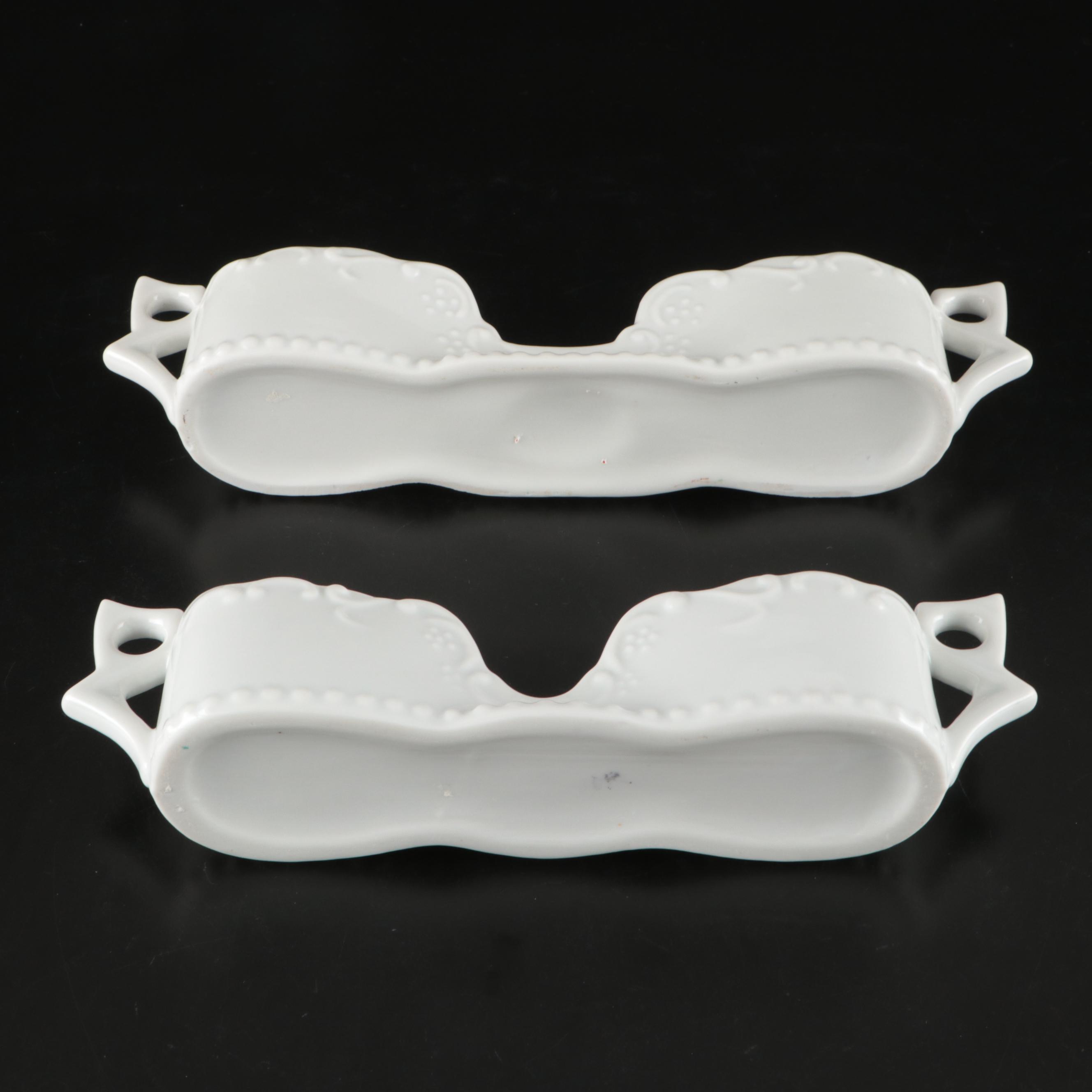 Priken-hammer Porcelain Tea Set with Mikasa and Other Cutlery Caddies