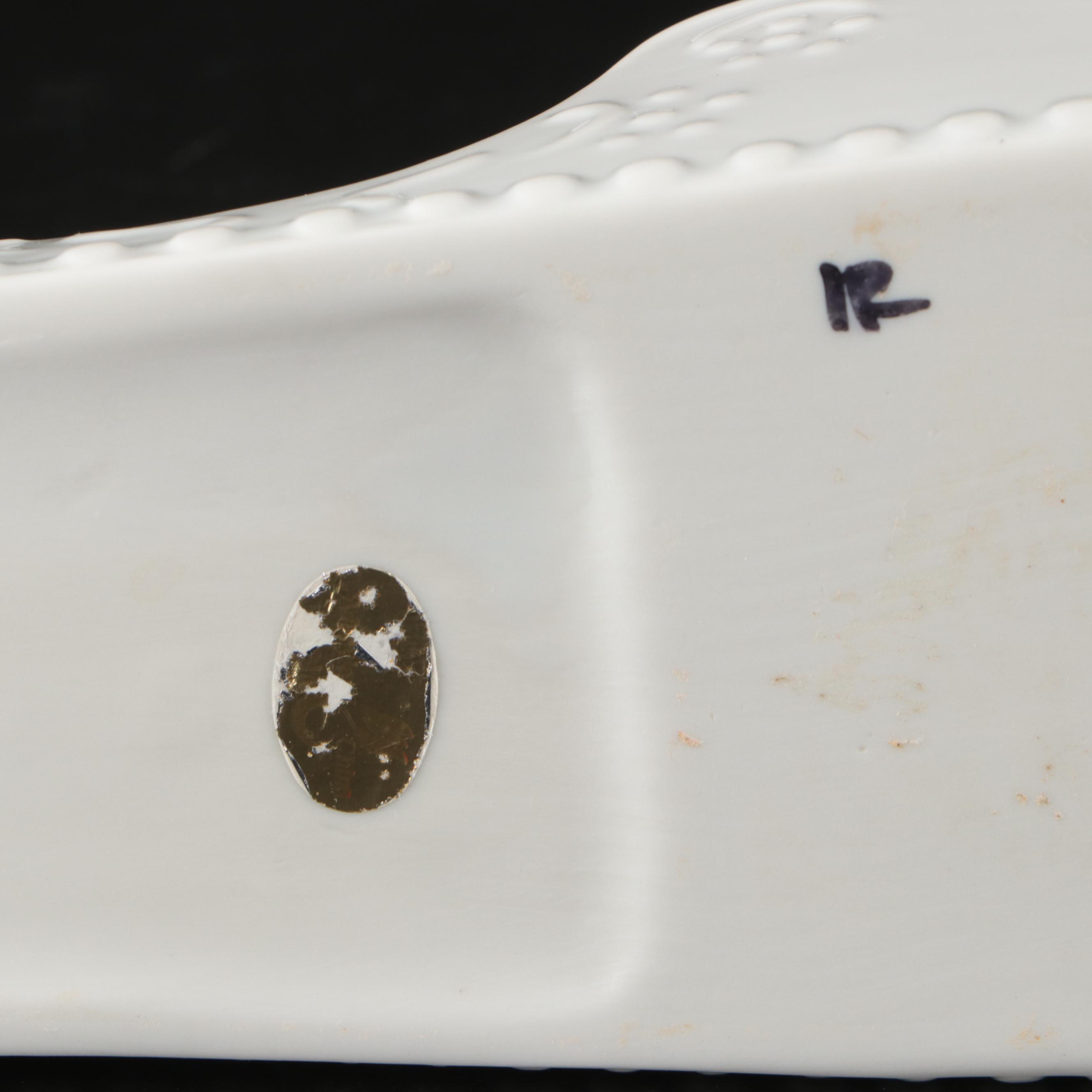 Priken-hammer Porcelain Tea Set with Mikasa and Other Cutlery Caddies