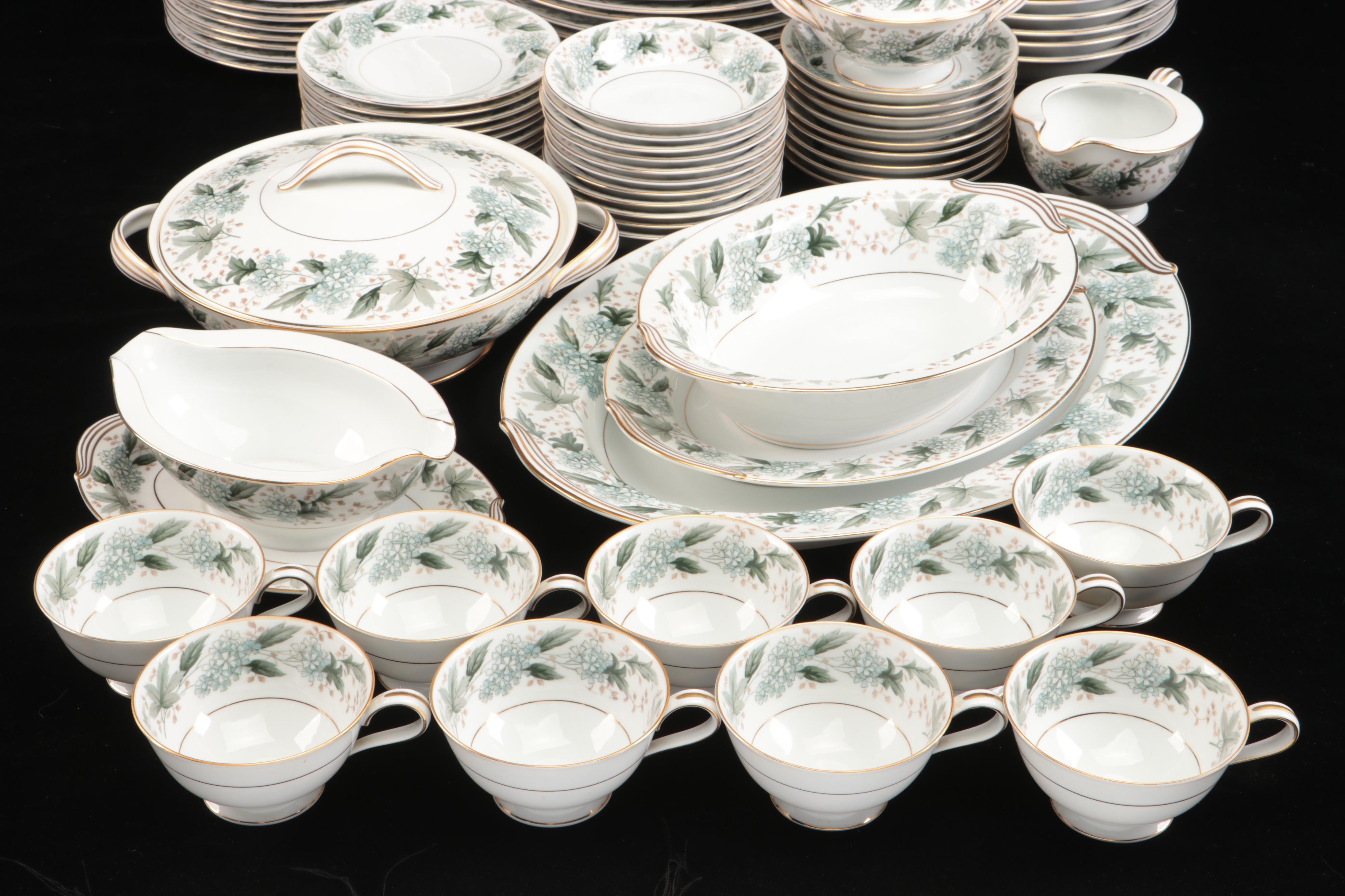Noritake "Argyle" Bone China Dinnerware, Mid-20th Century