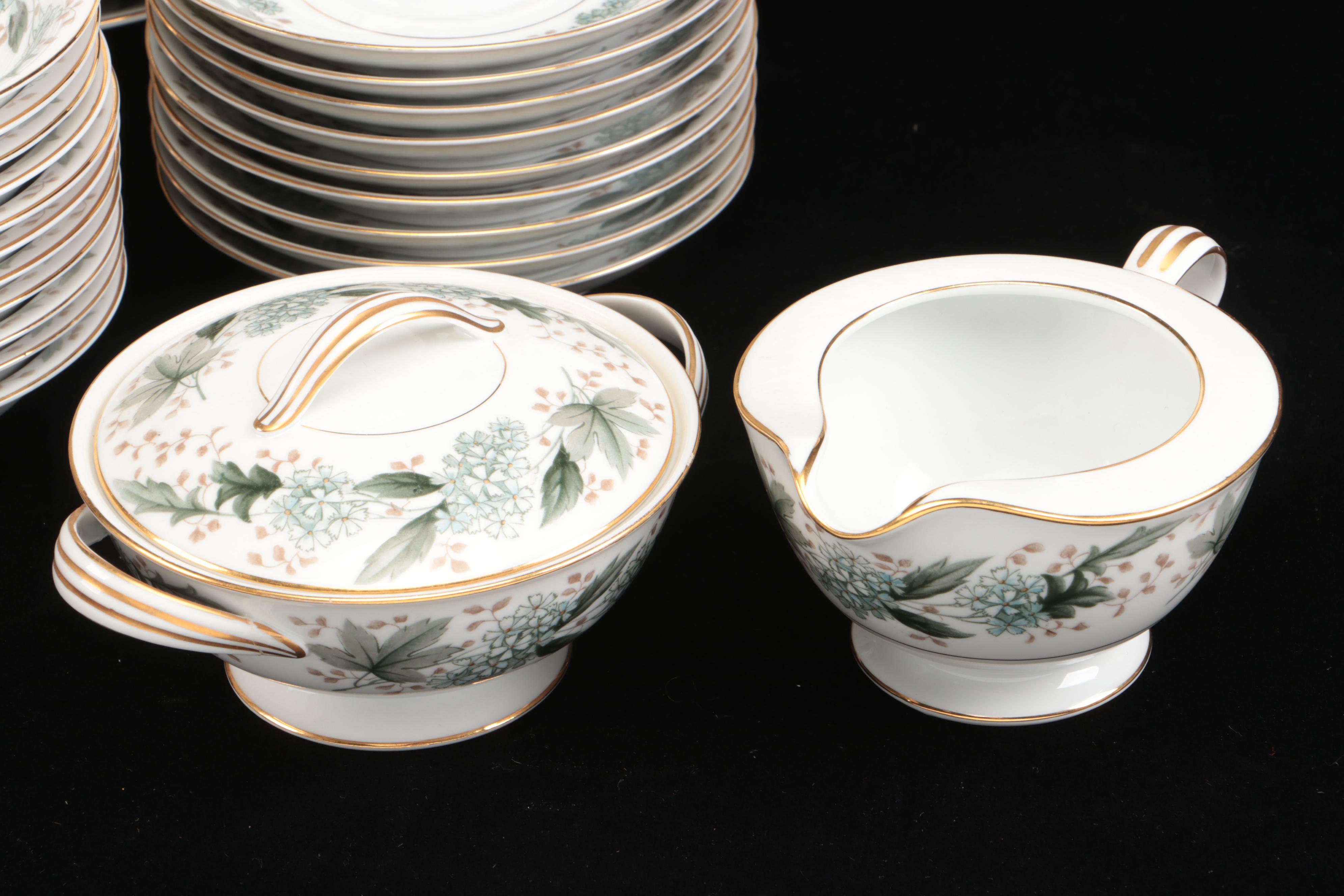 Noritake "Argyle" Bone China Dinnerware, Mid-20th Century