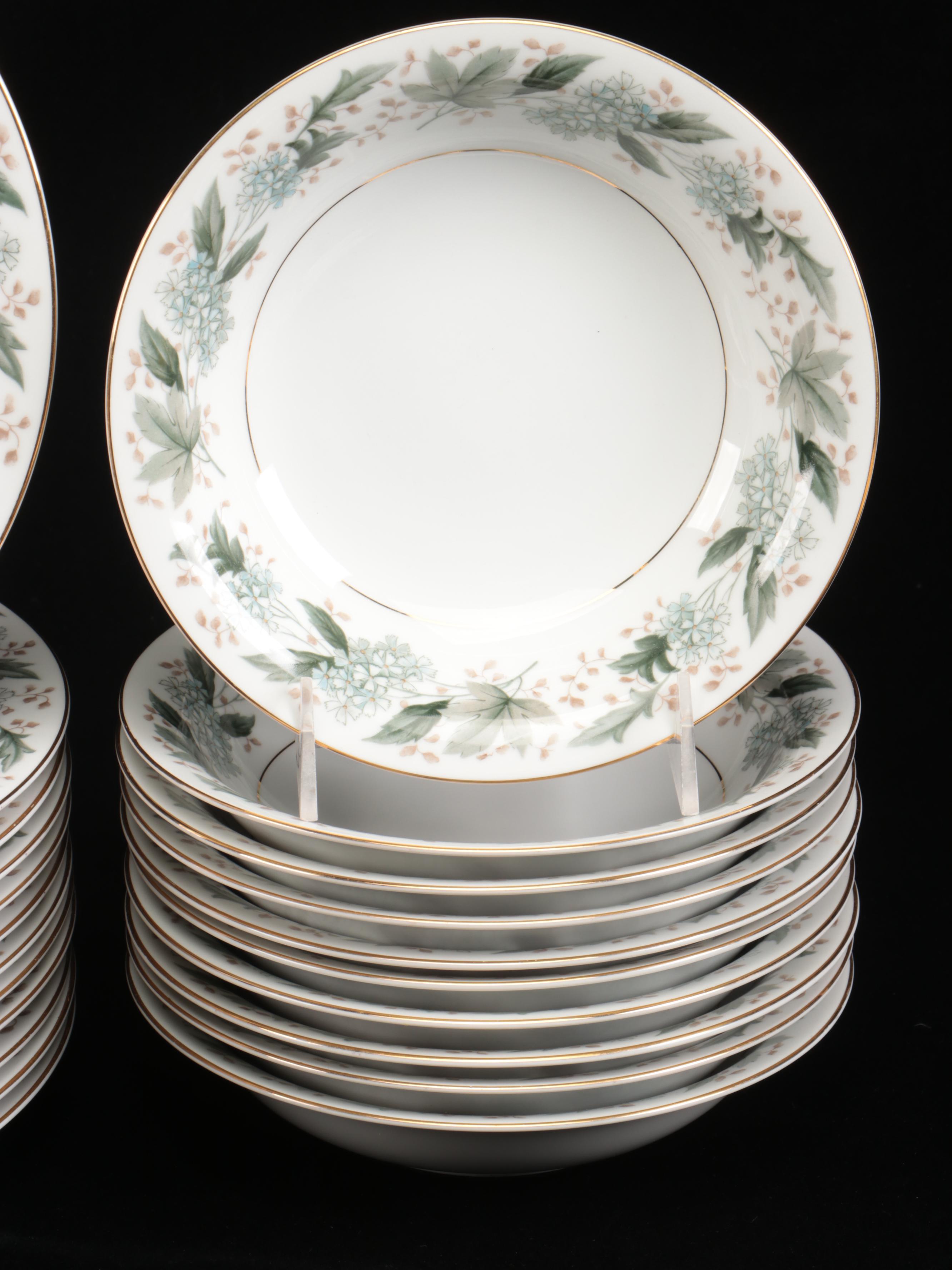 Noritake "Argyle" Bone China Dinnerware, Mid-20th Century