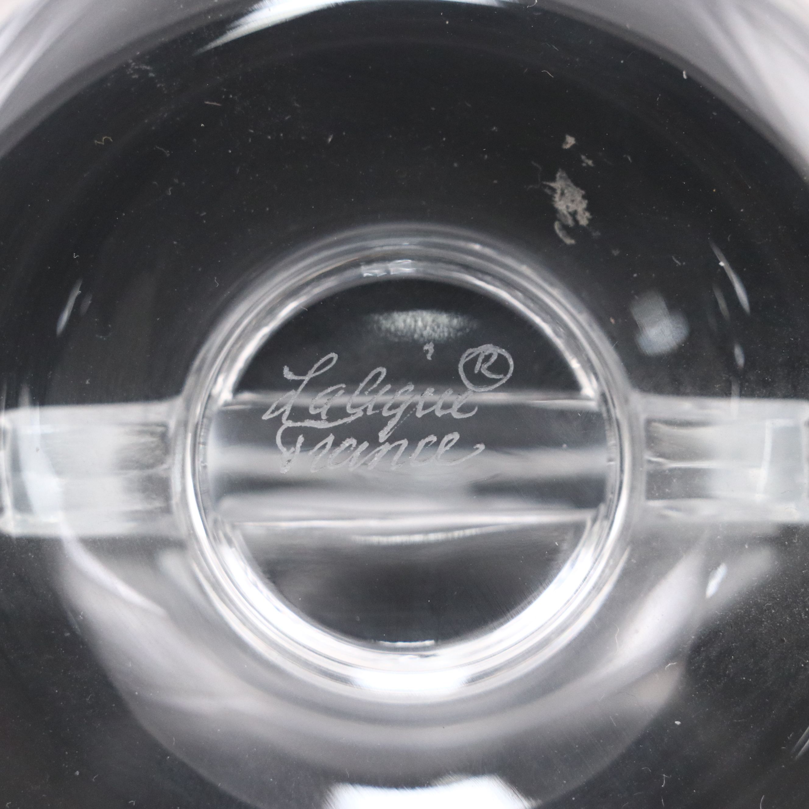 Lalique "Naïade" Frosted and Clear Crystal Pin Tray