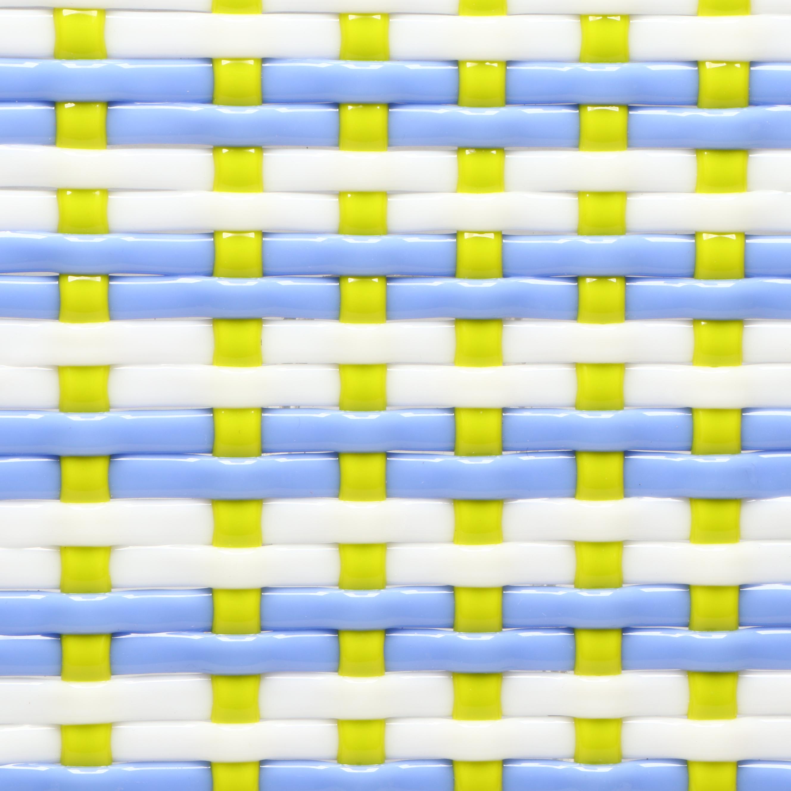 Woven Fused Art Glass Plate