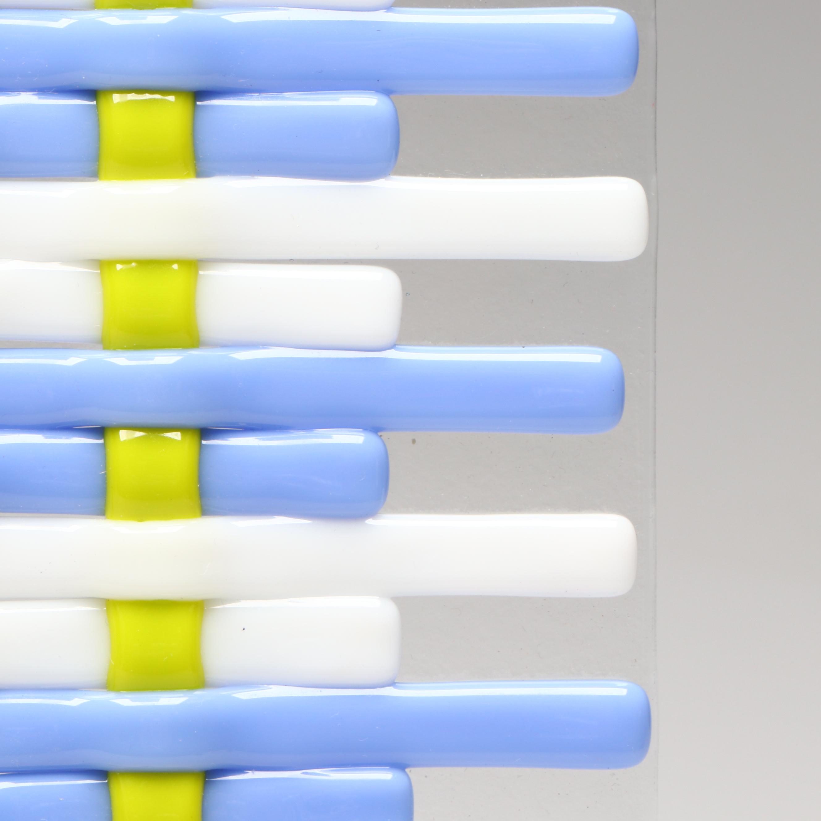 Woven Fused Art Glass Plate