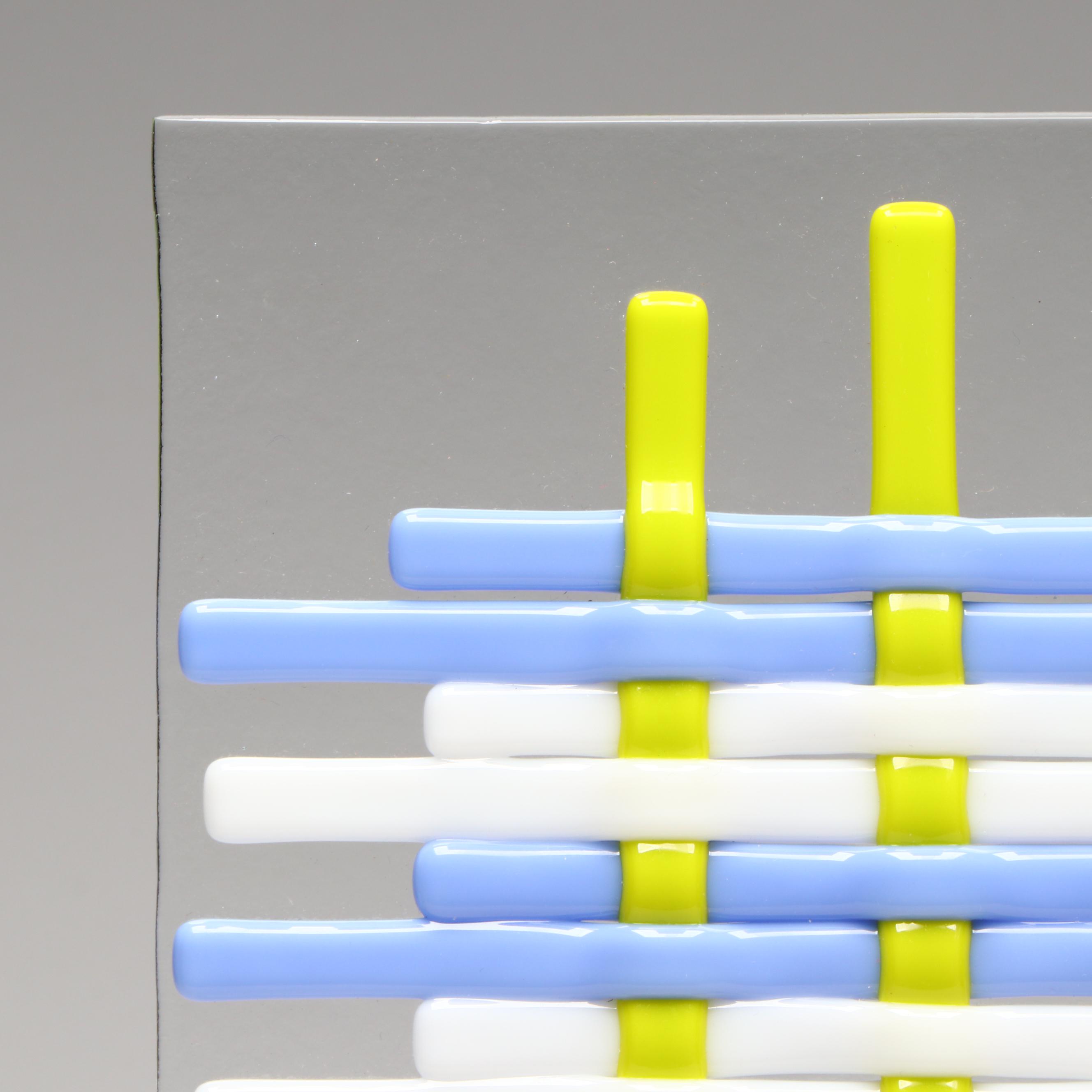 Woven Fused Art Glass Plate