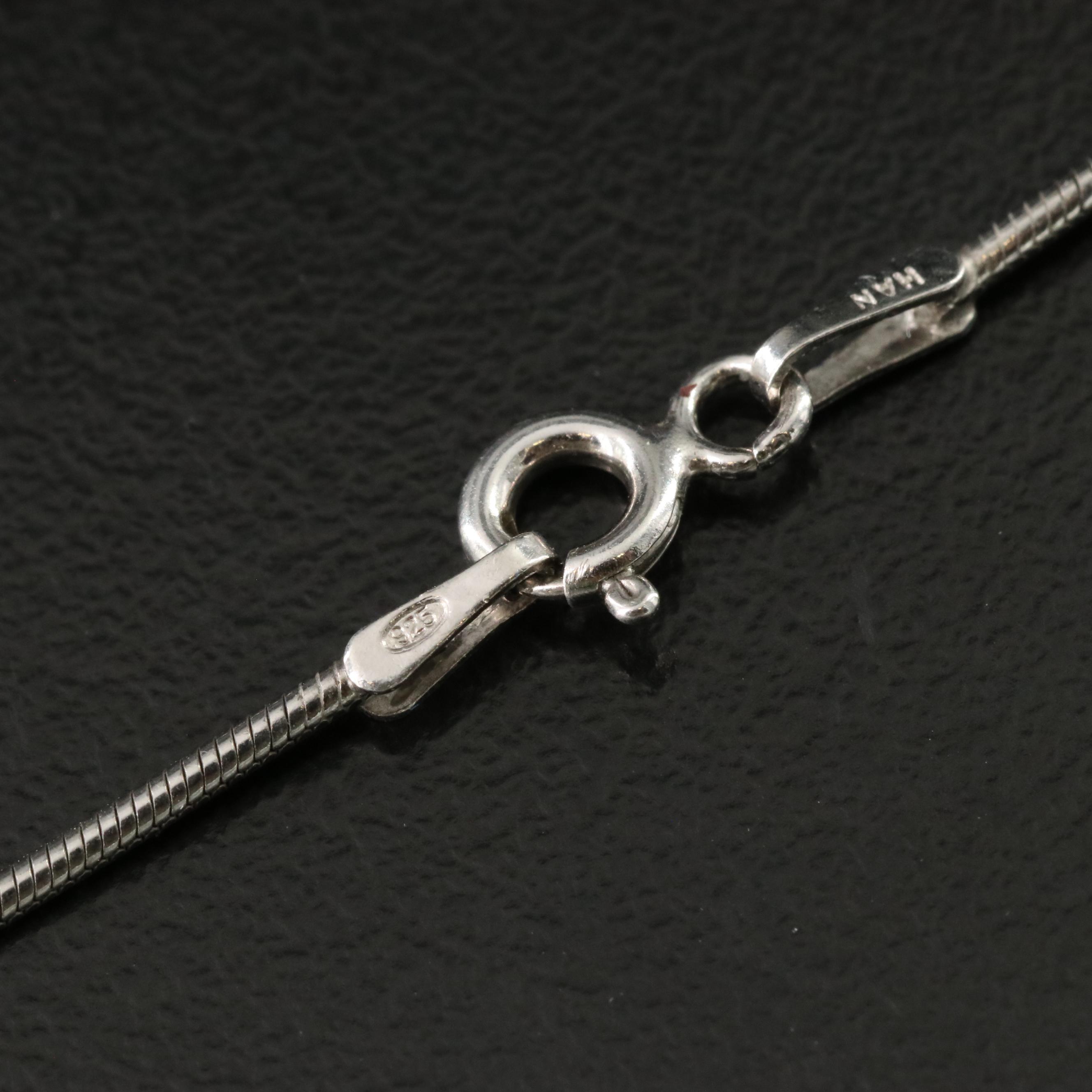 Italian Sterling Snake Chain Necklace