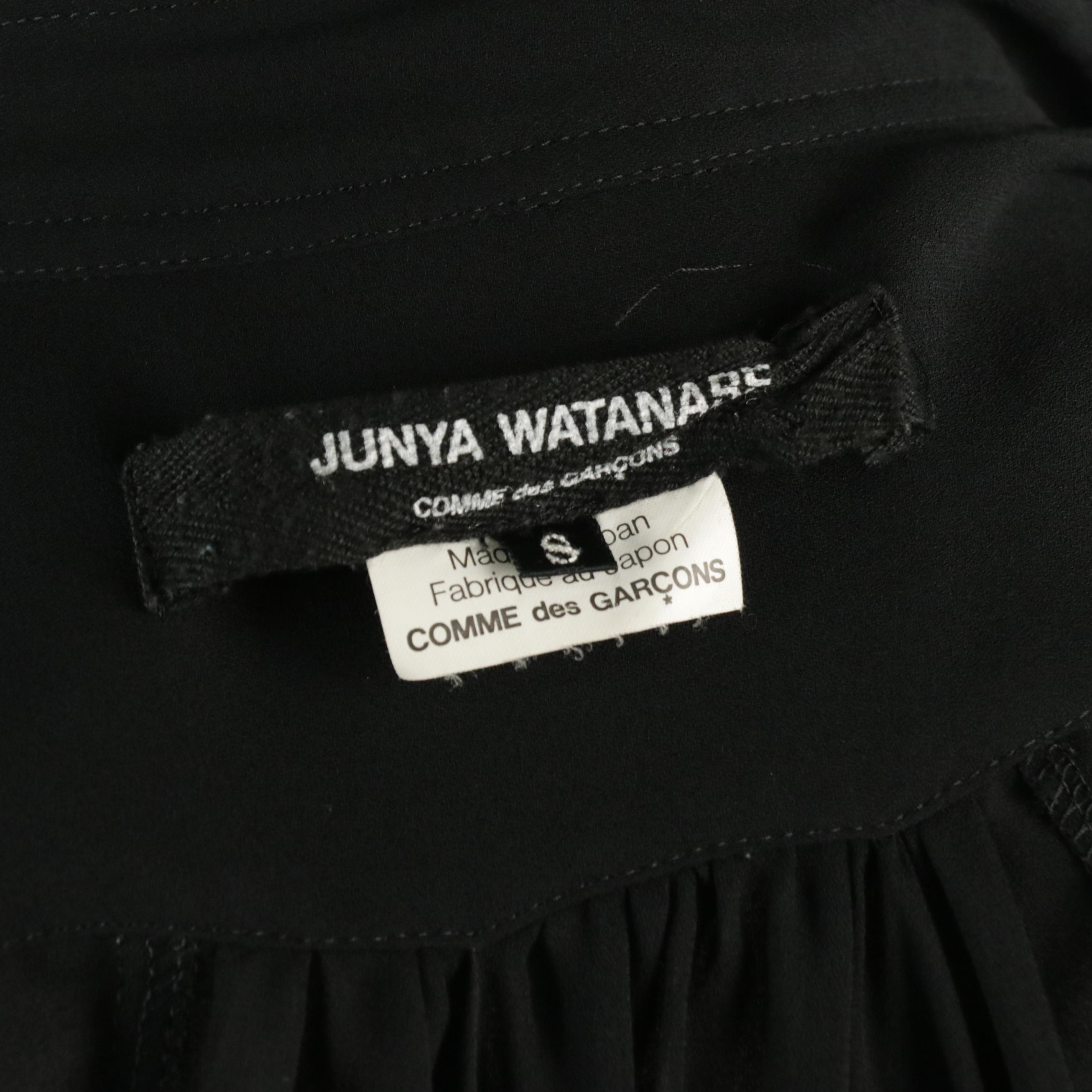 Junya Watanabe Comme des Garçons Black Button-Down Batwing Blouse