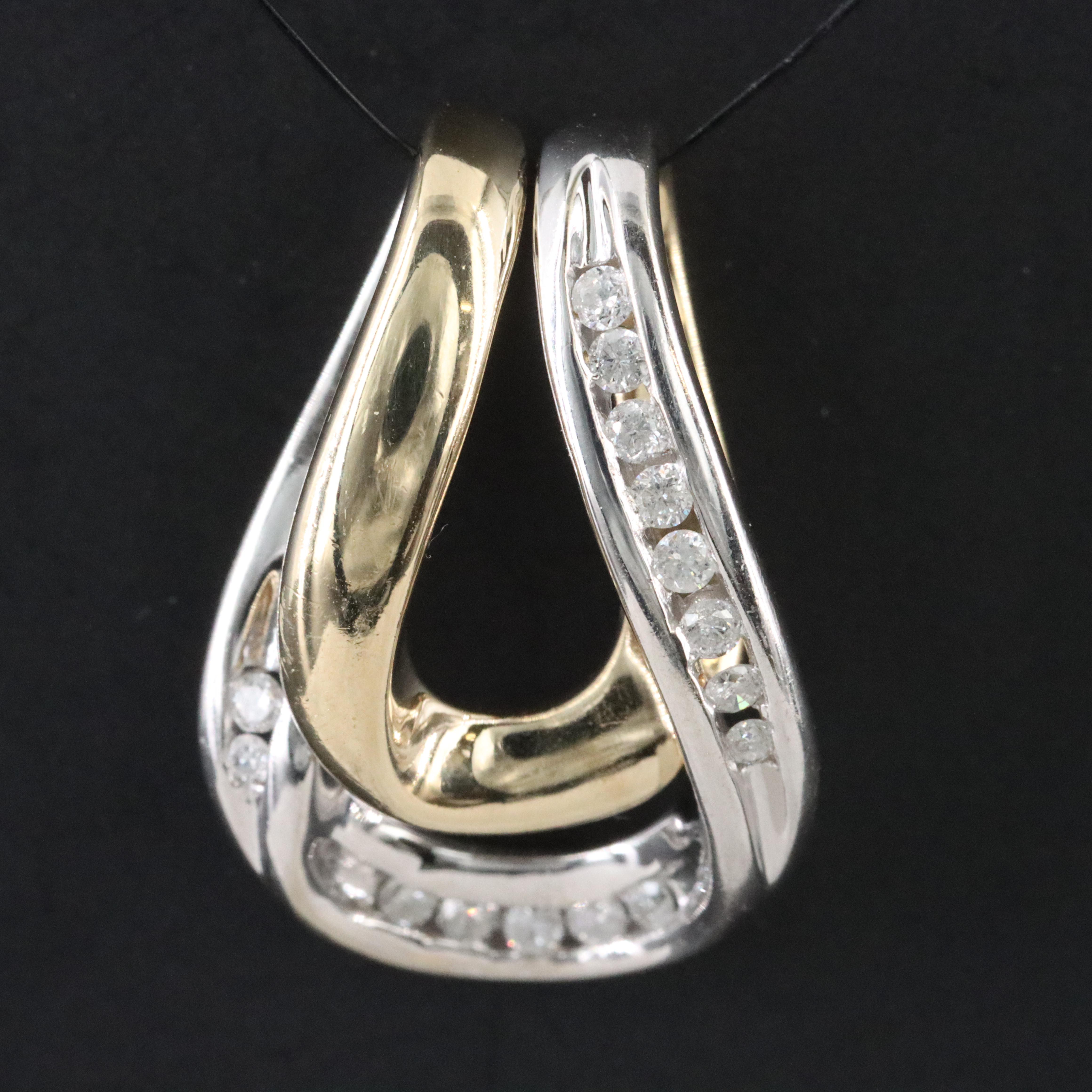 10K 0.25 CTW Diamond Pendant