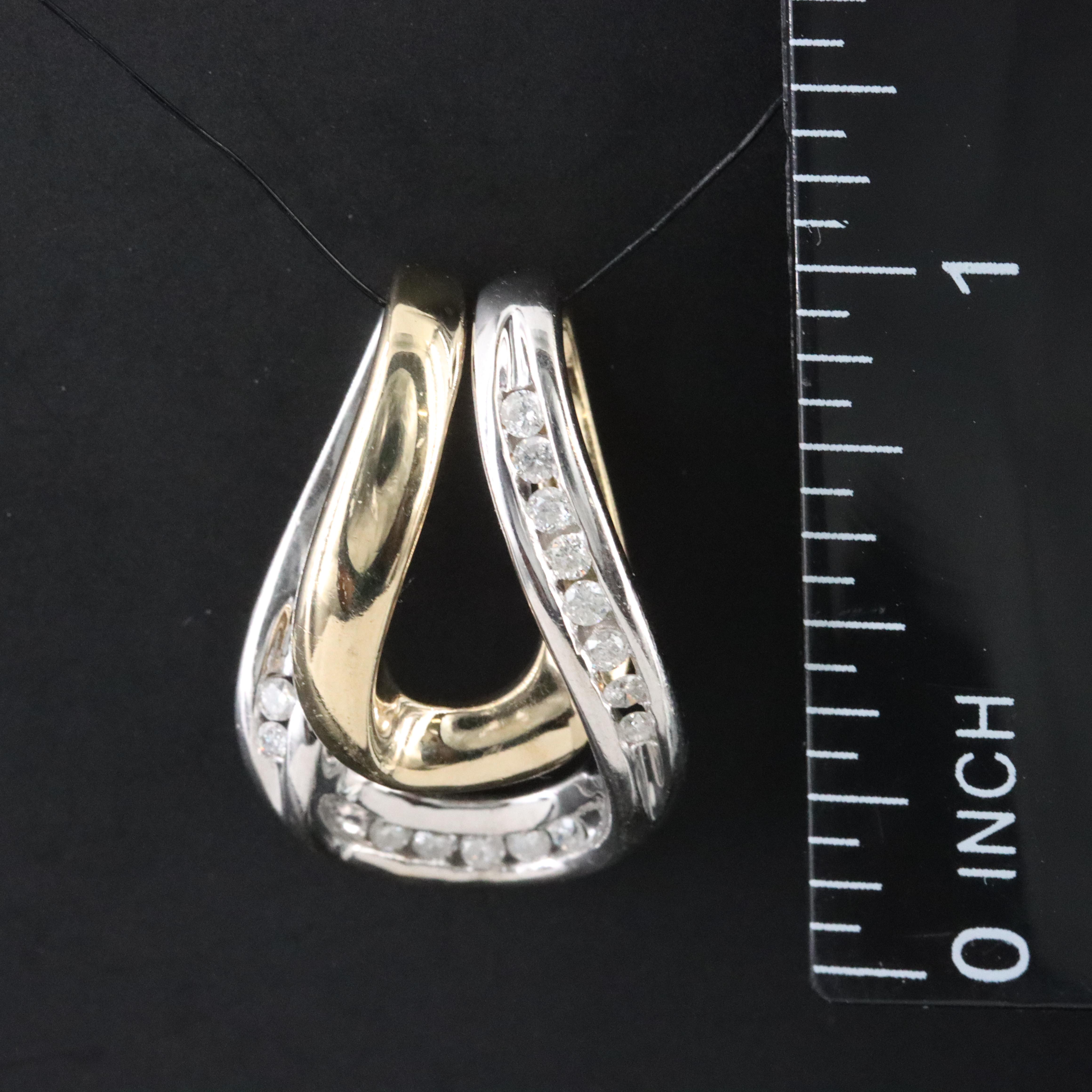 10K 0.25 CTW Diamond Pendant