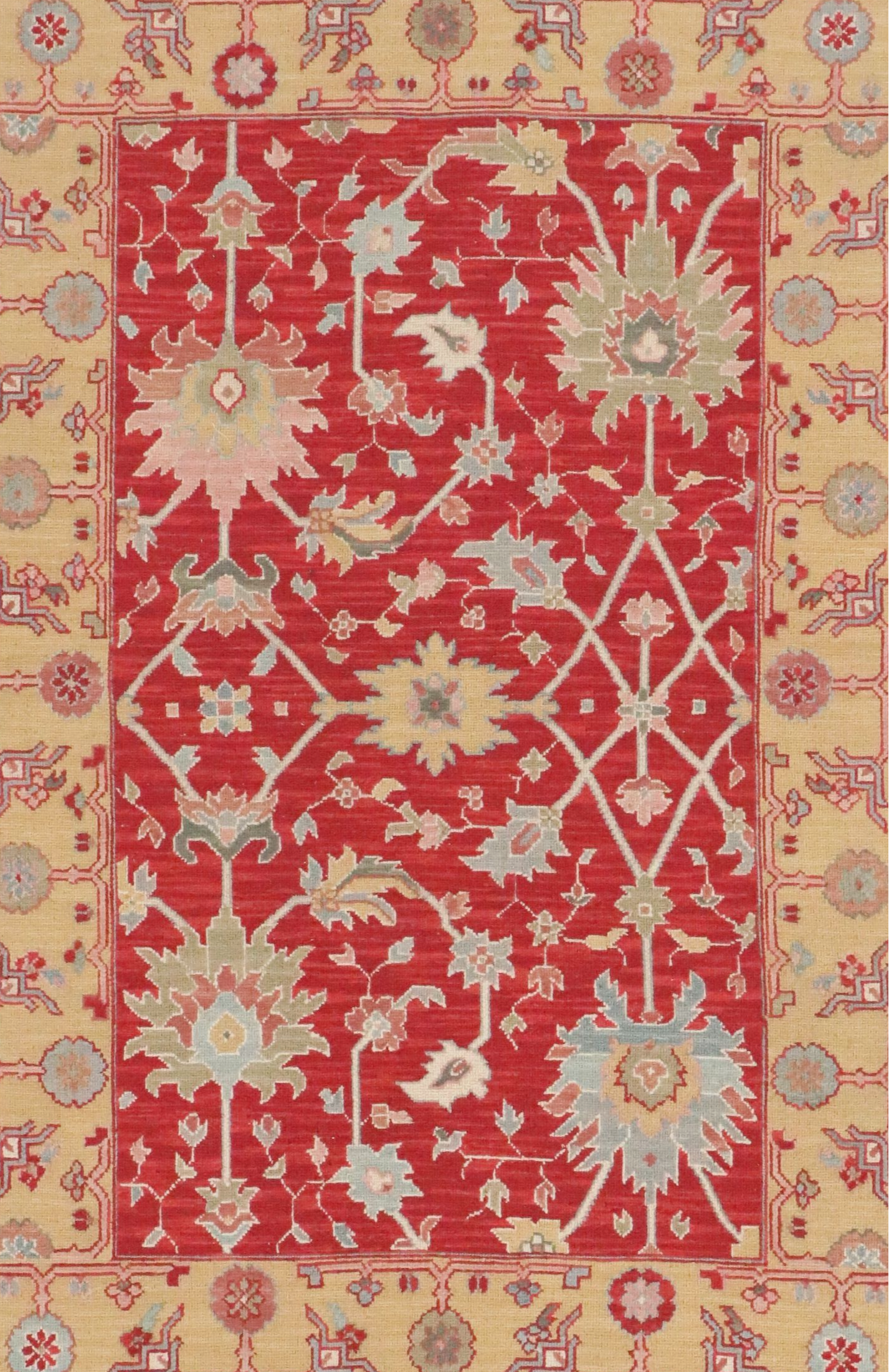 3'10 x 6'2 Handwoven Indian Soumak Area Rug