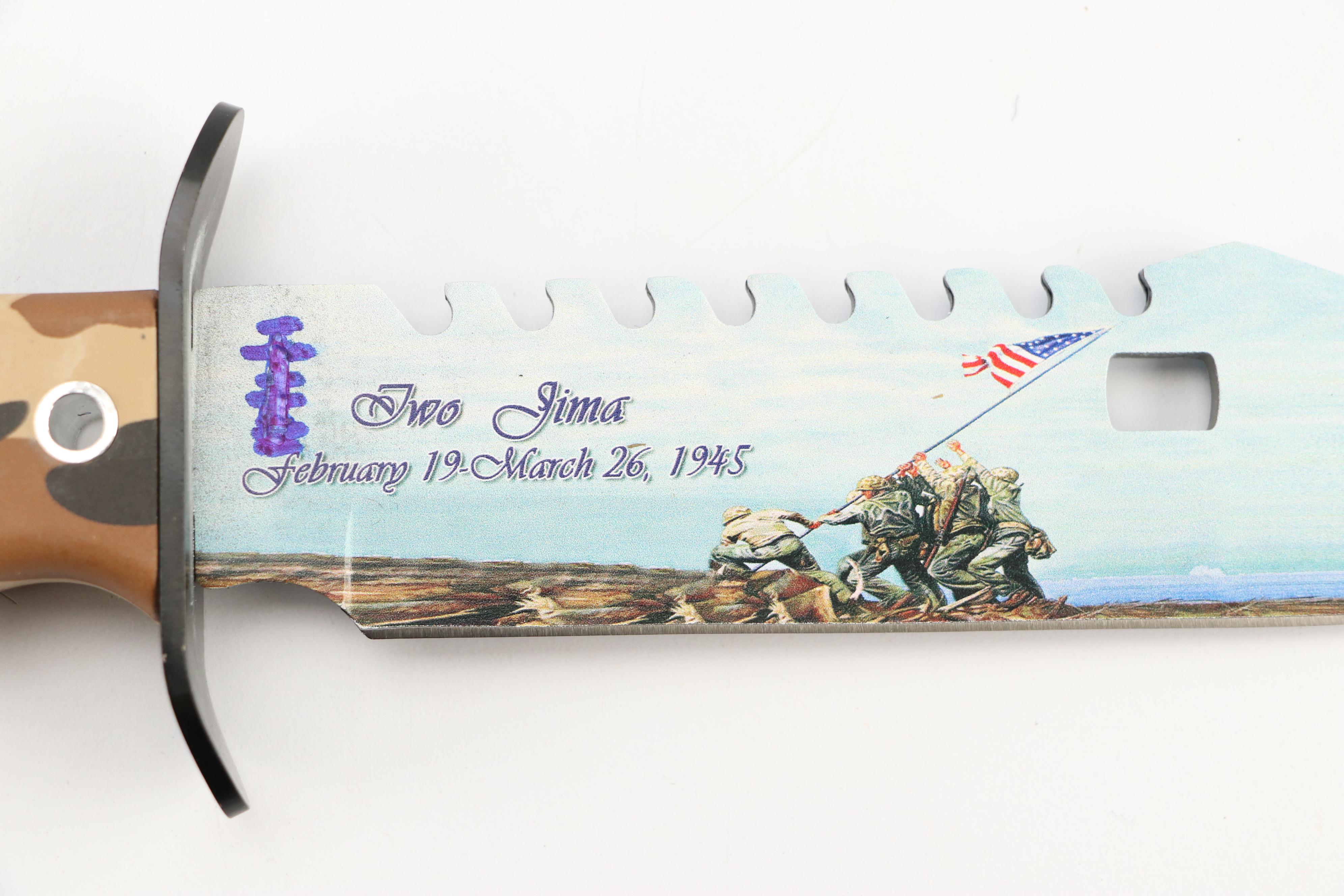 American Hunter and Frost Cutlery Fixed Blade Knives in Scabbards