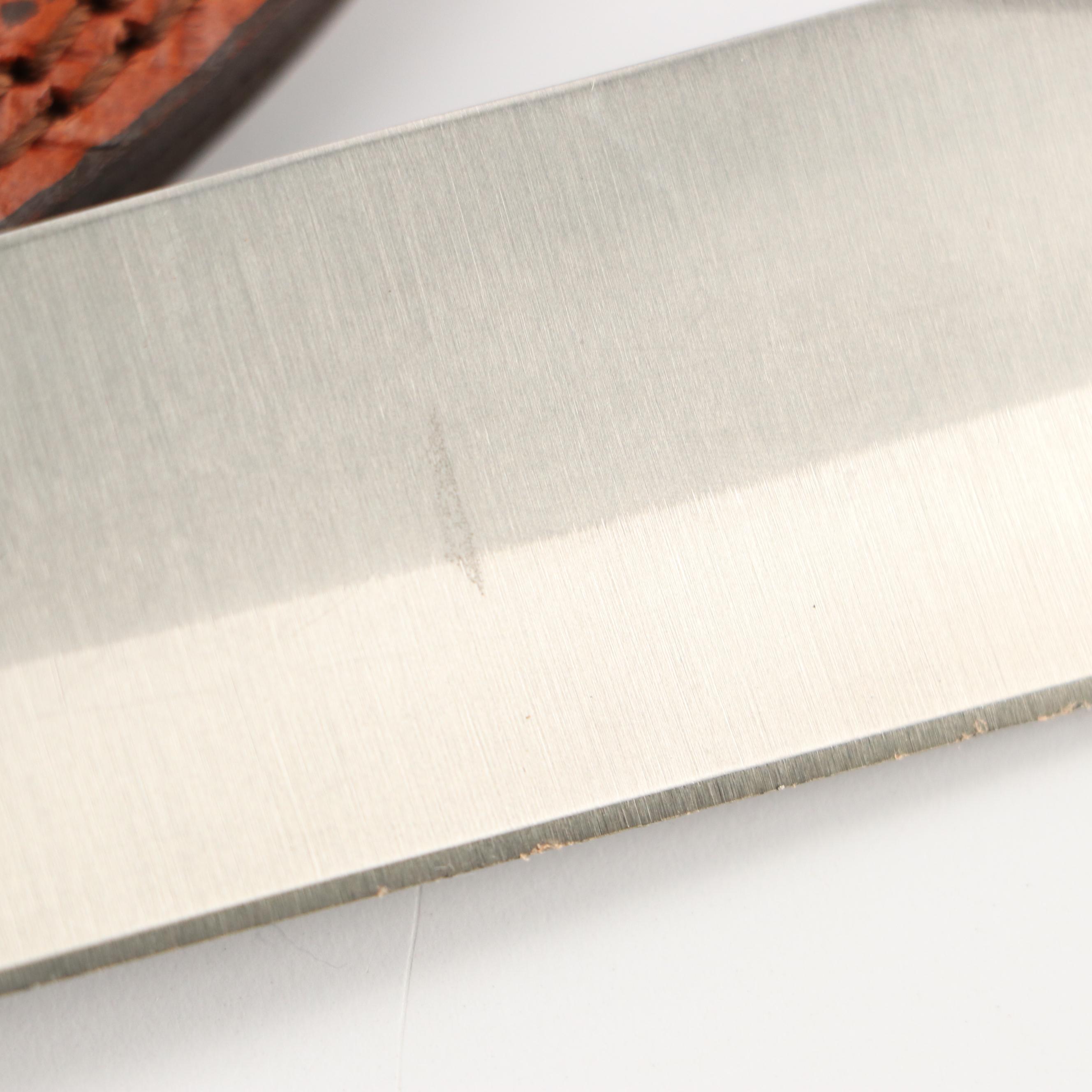 American Hunter and Frost Cutlery Fixed Blade Knives in Scabbards