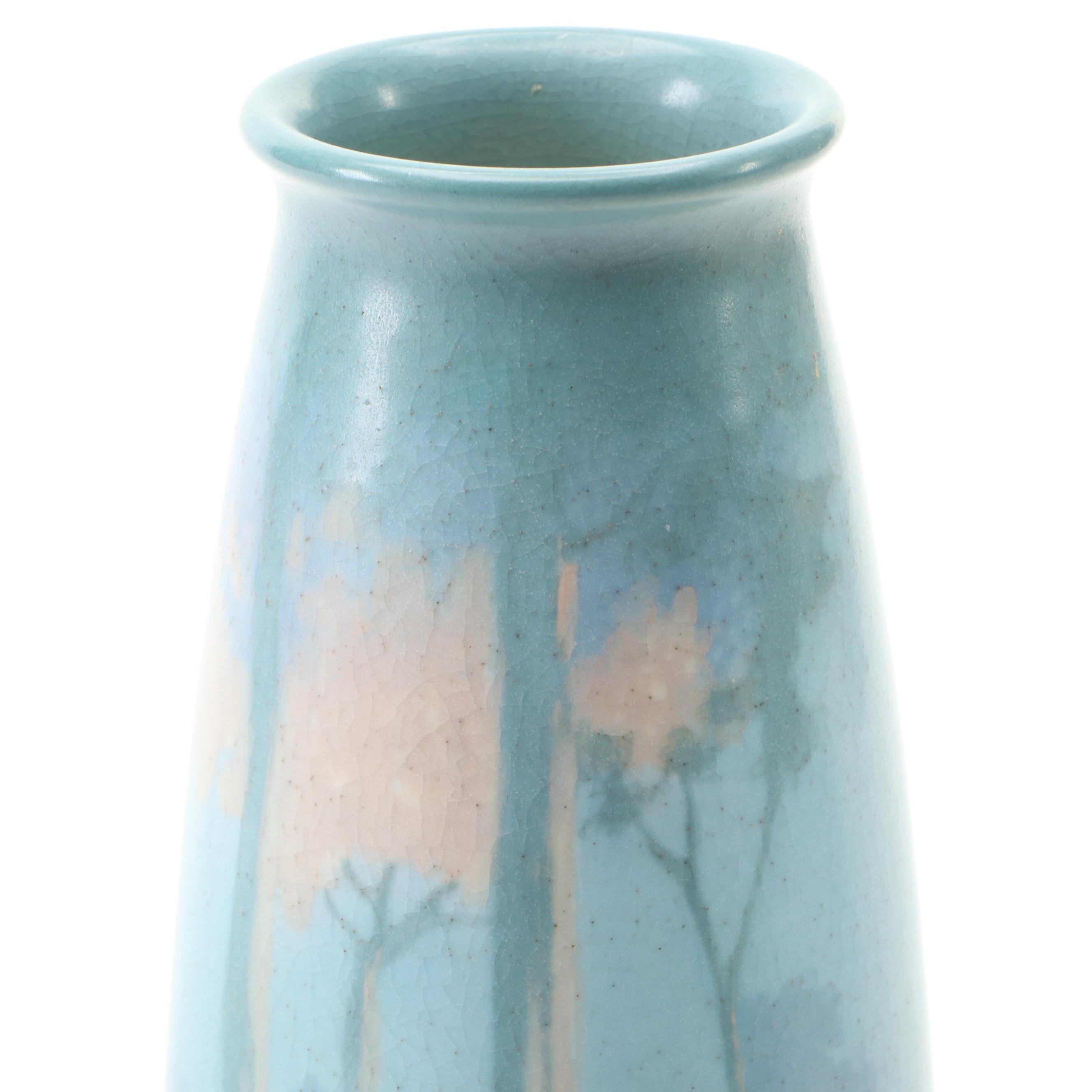Rookwood Pottery Mary Grace Denzler Vellum Glaze Vase, 1916
