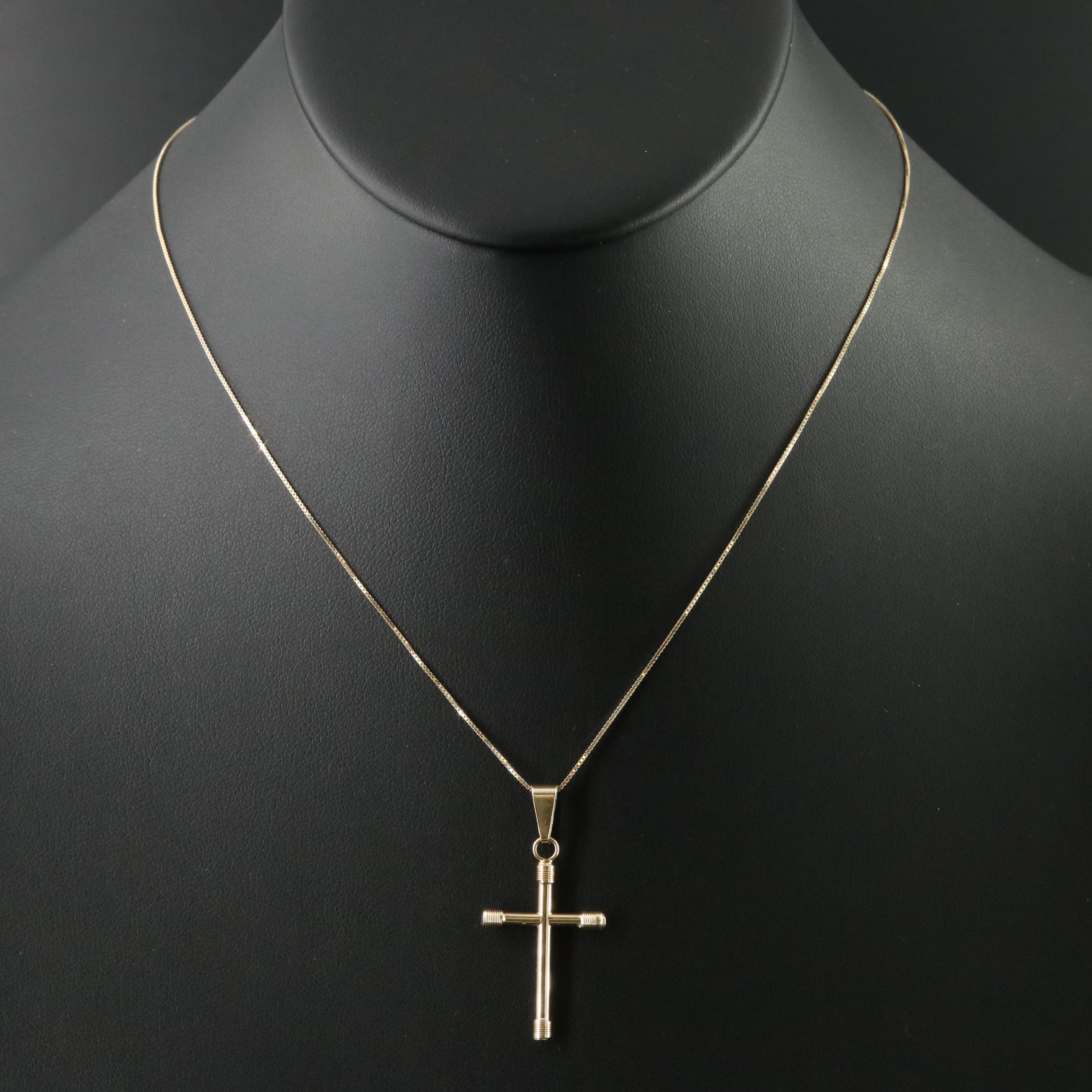 14K Cross Pendant Necklace