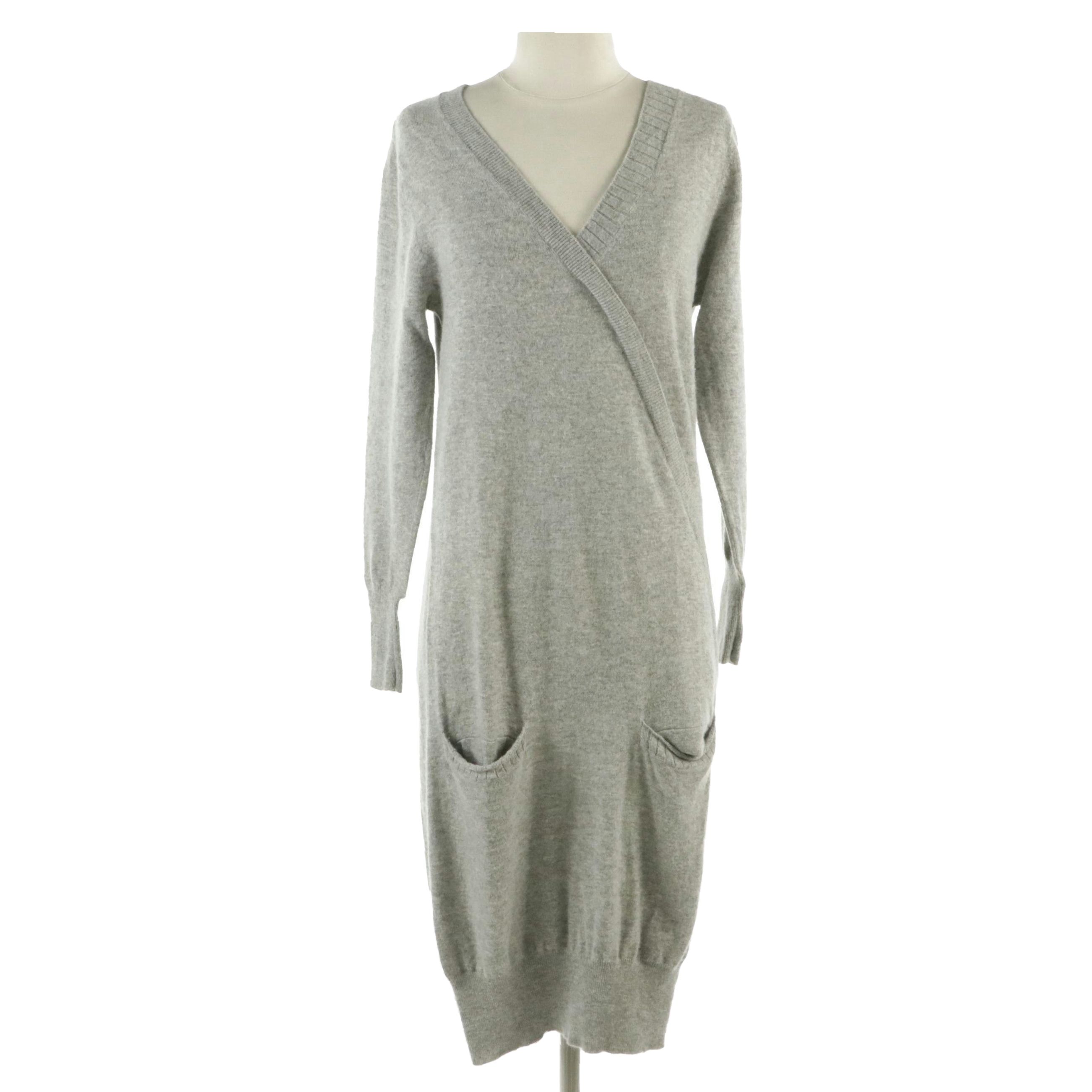Boy. by Band of Outsiders Grey Wool and Cashmere Blend Sweater Dress