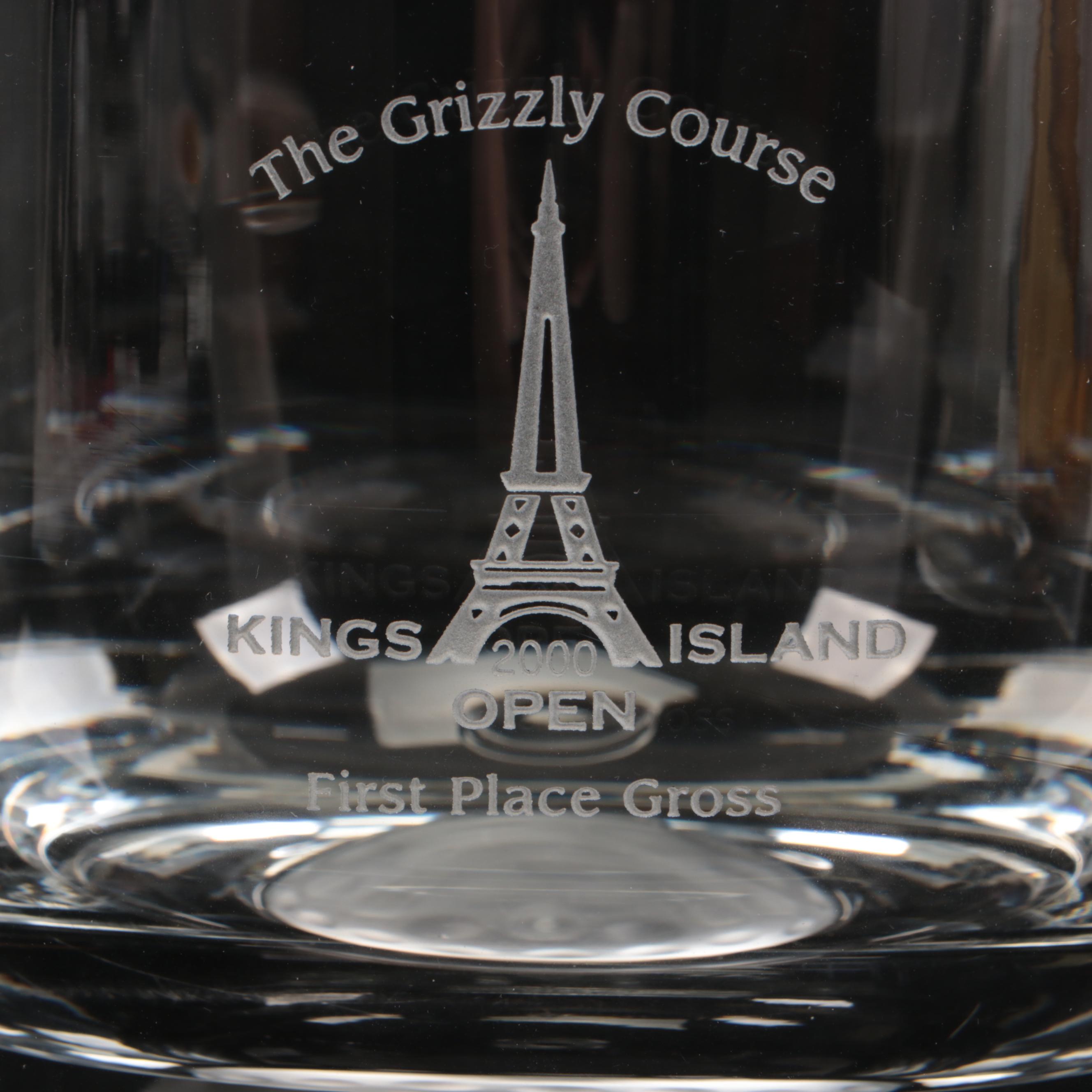 Sterling Cut Glass Golf Ball Decanter