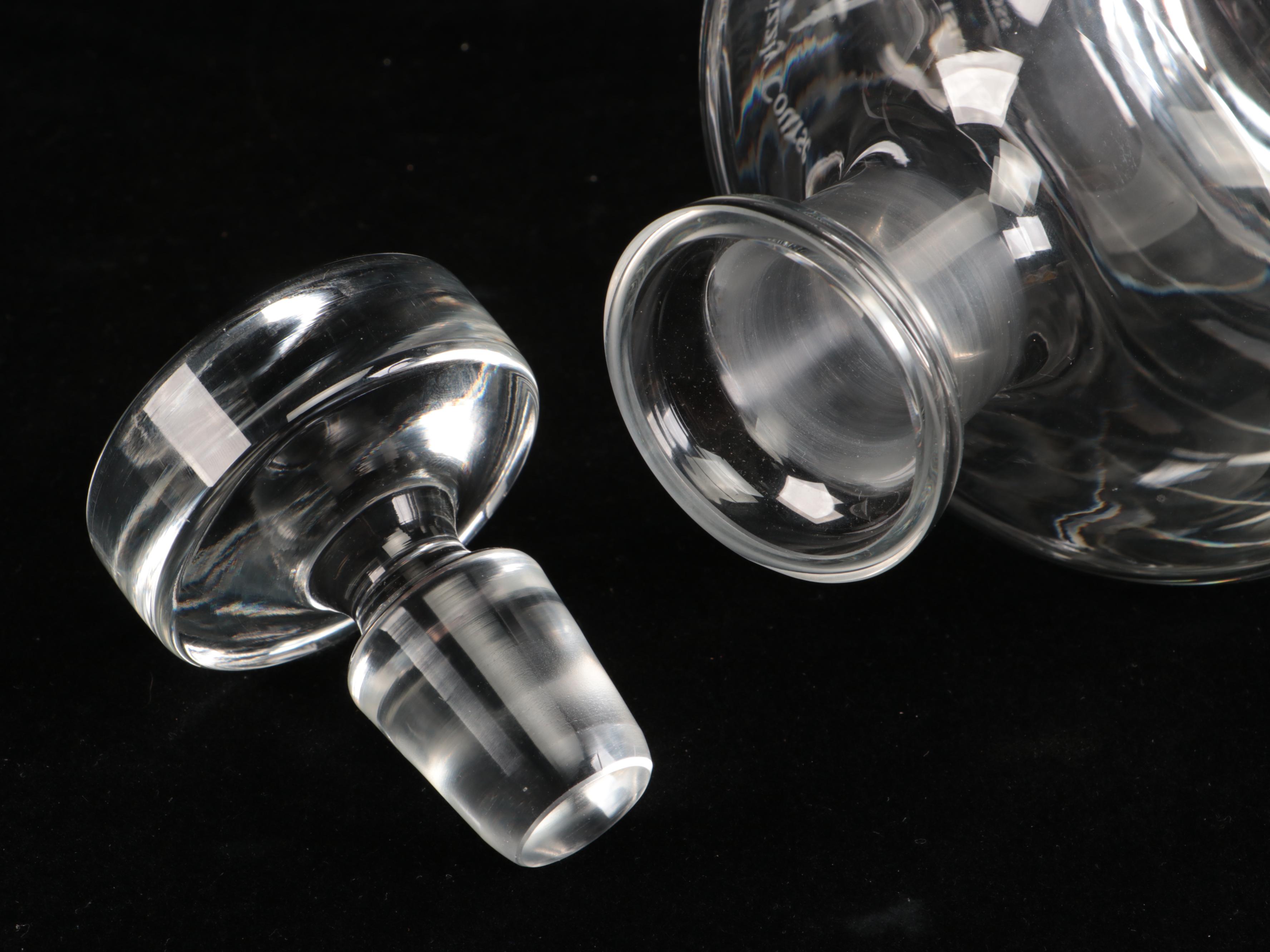 Sterling Cut Glass Golf Ball Decanter