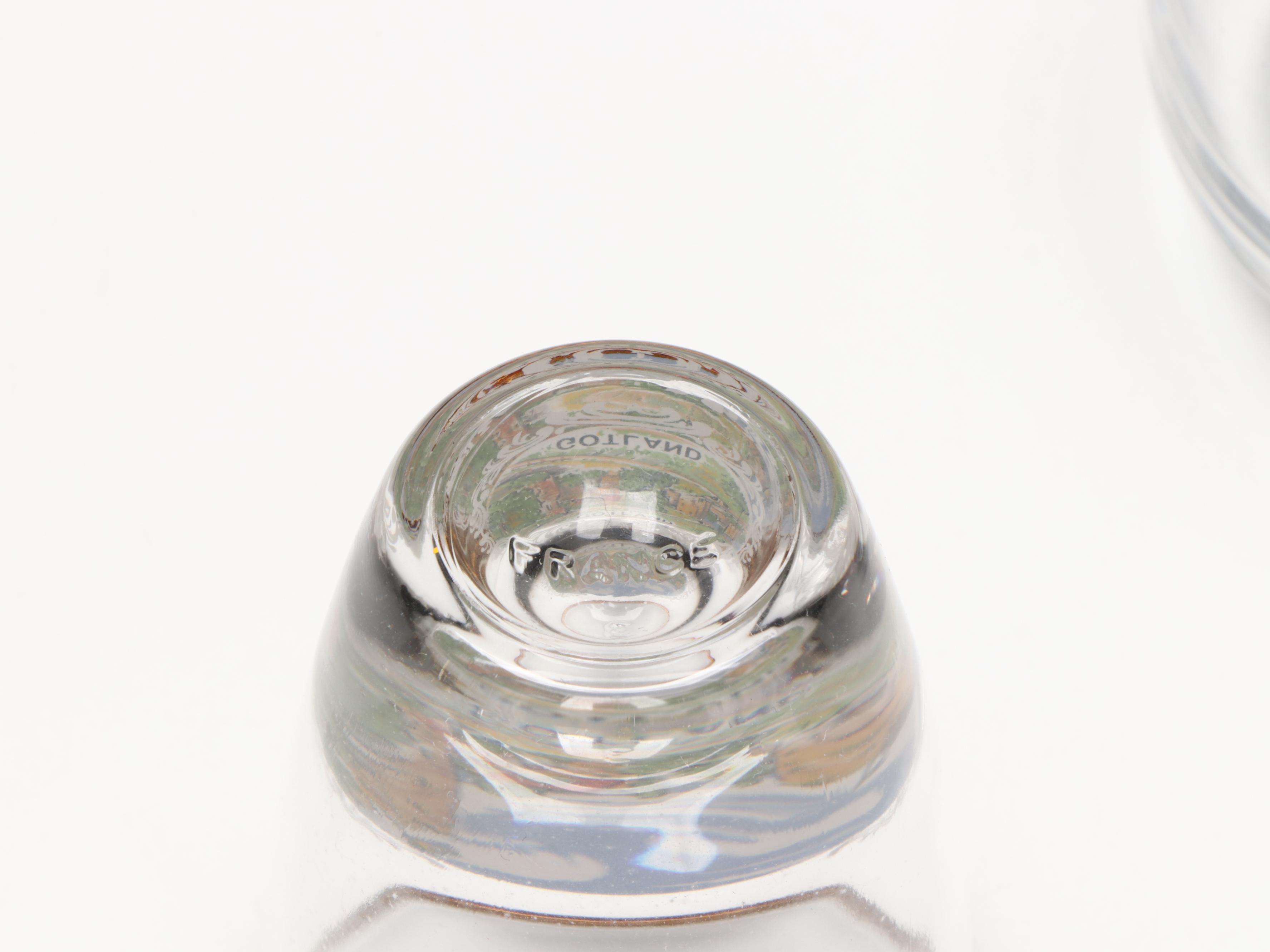 Flask with Leather Pouch and Souvenir and Other Shot Glasses