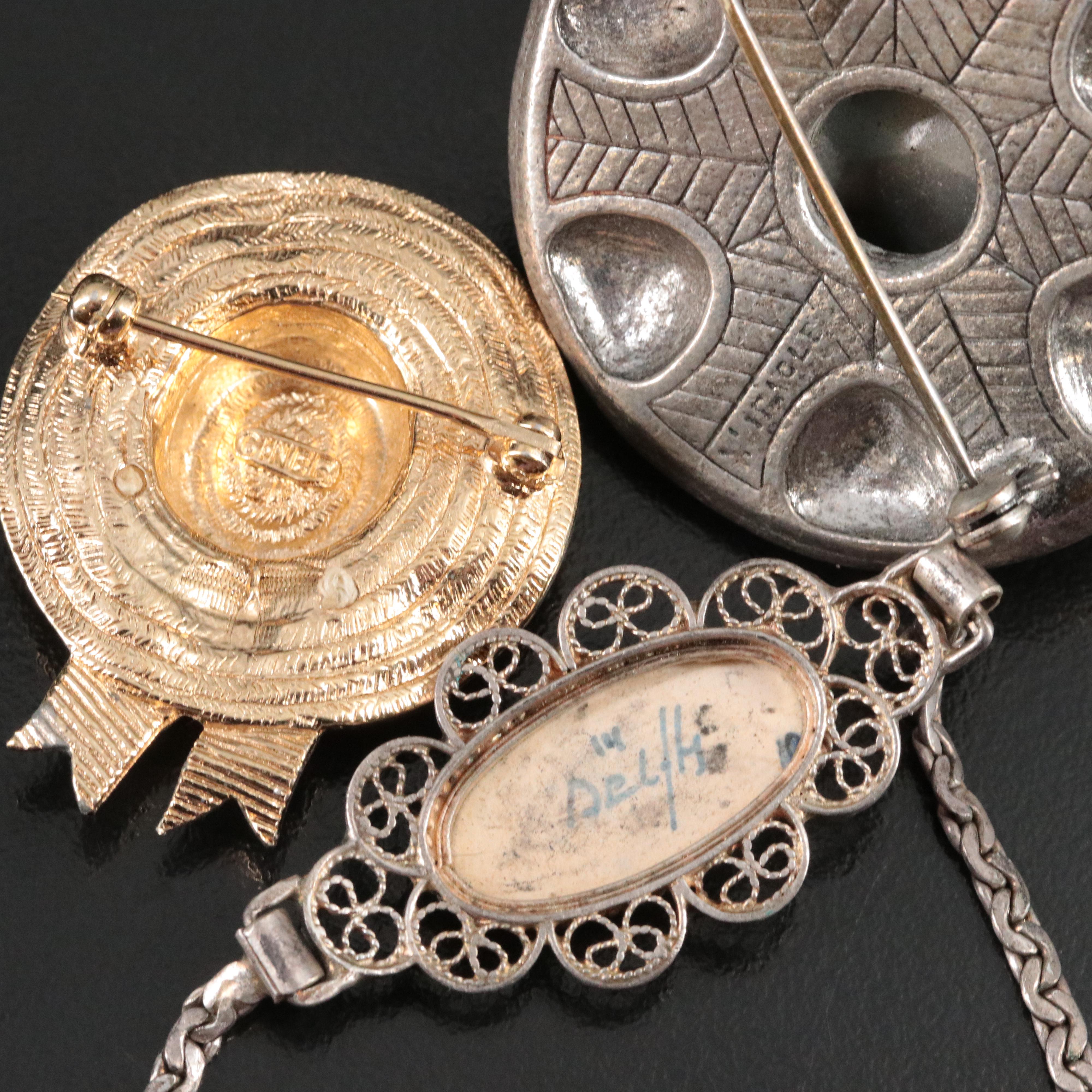 Vintage Gemstone Brooch Collection