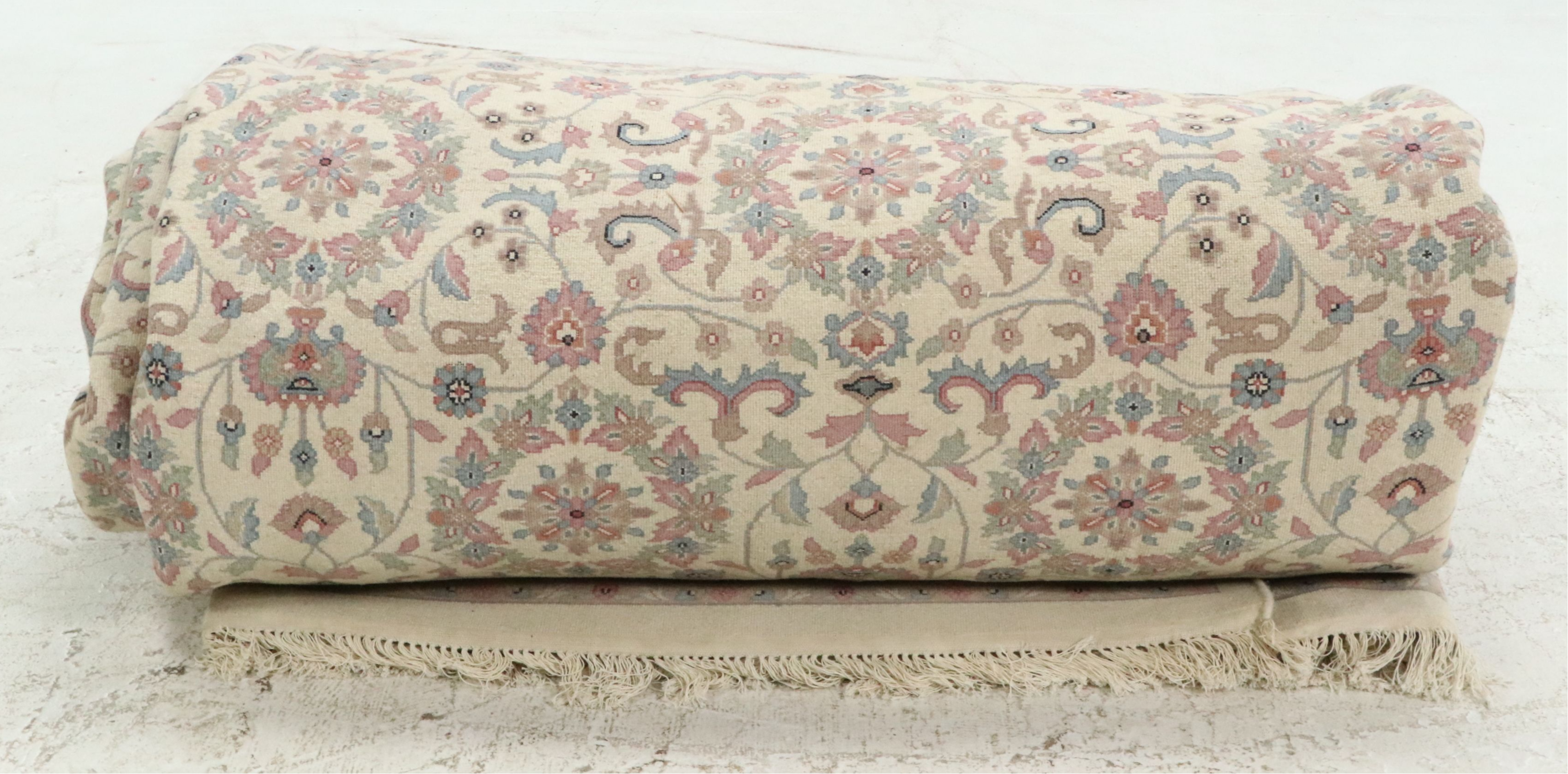 12'2 x 18'8 Hand-Knotted Sino-Persian Tabriz Room Sized Rug