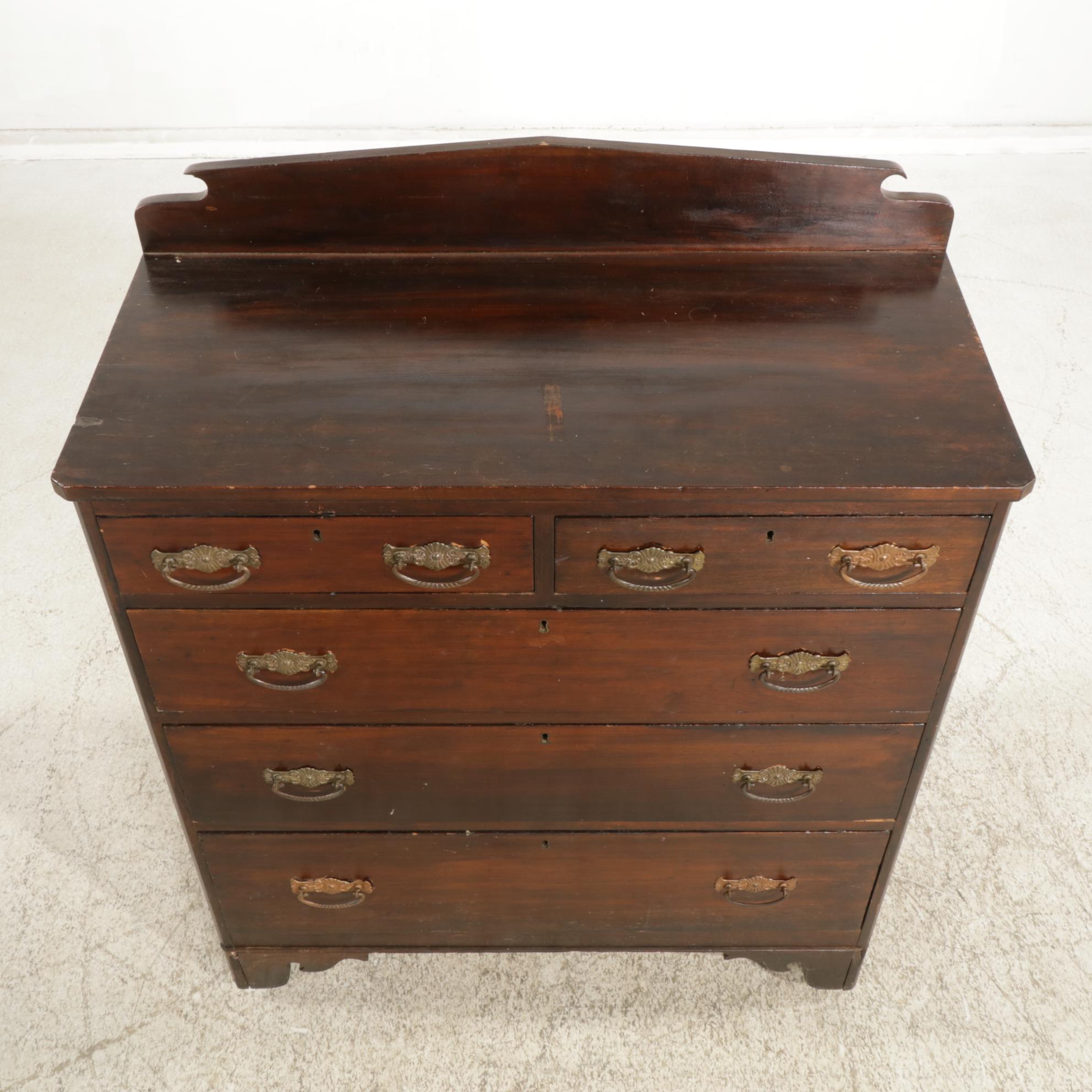 Mahogany Chest of Drawers, Late 19th to Early 20th Century