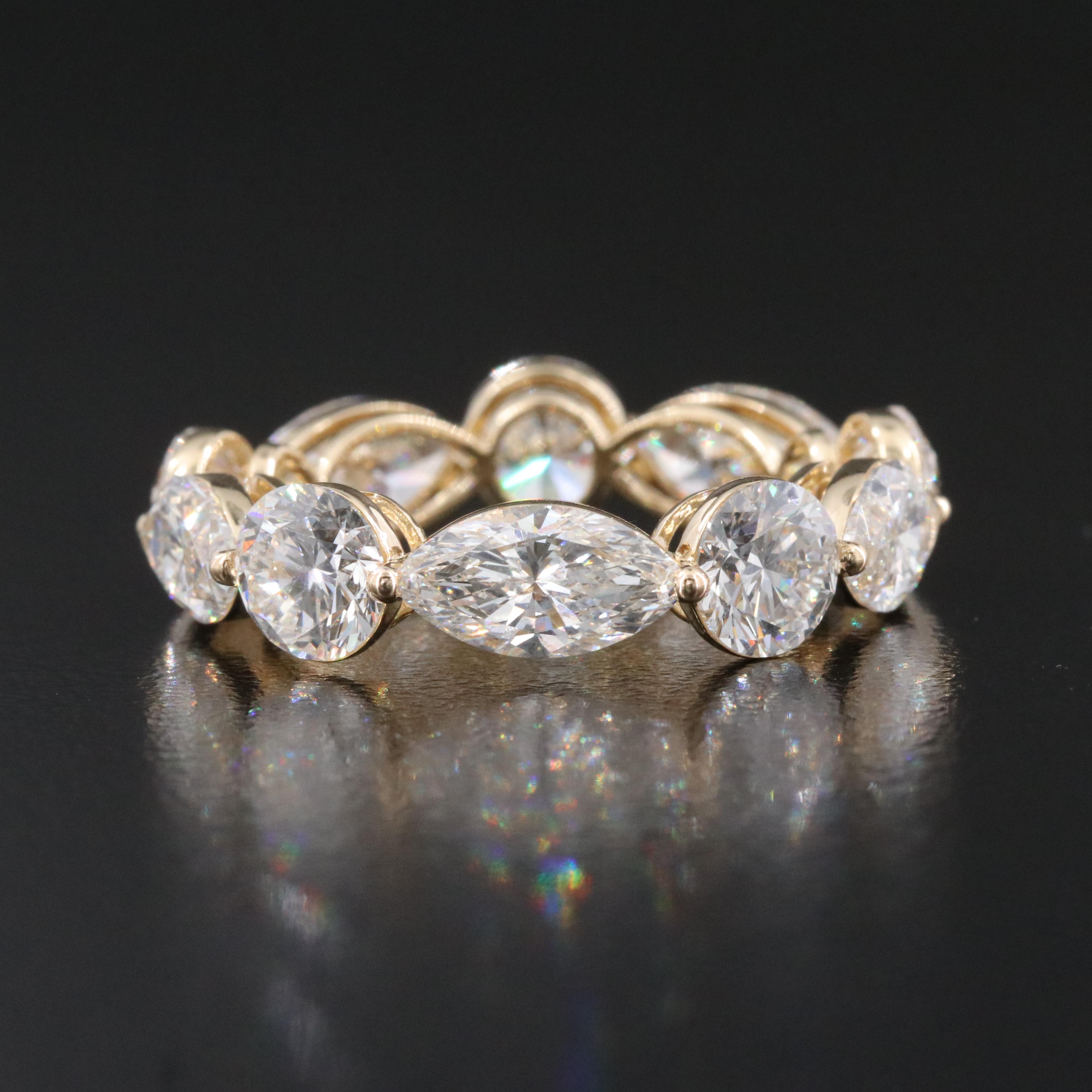 14K 7.70 CTW Lab Grown Diamond Eternity Band