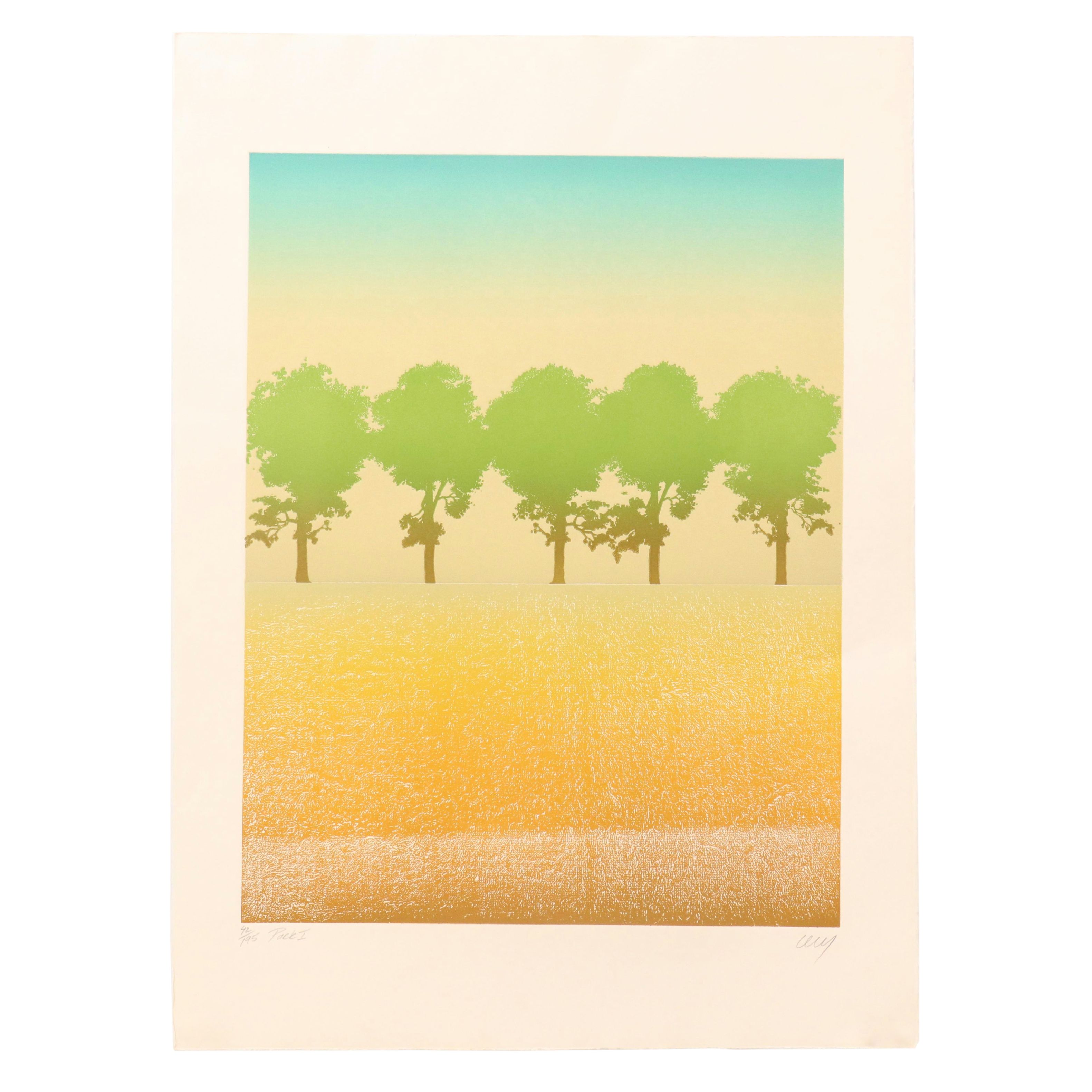 Cecy Davila Relief Print "Park I"