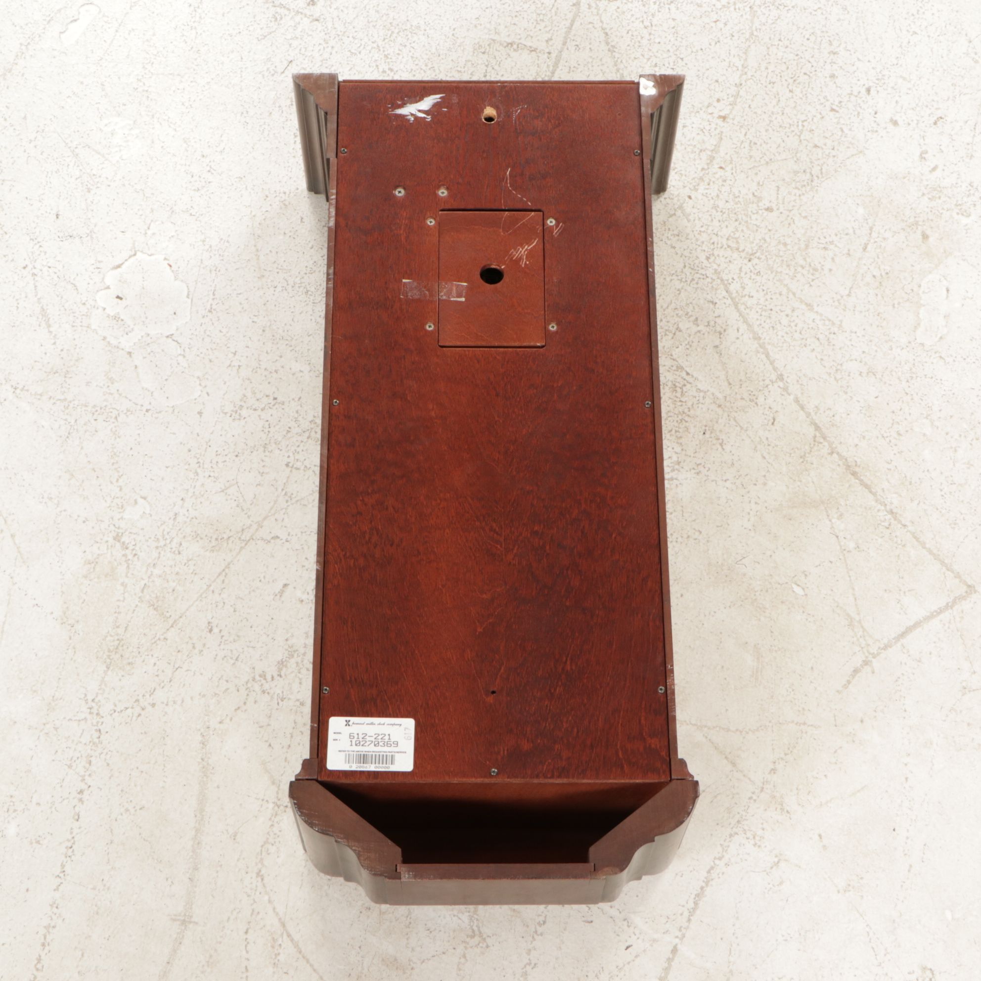 Howard Miller Mahogany Case Wall Clock, Late 20th Century