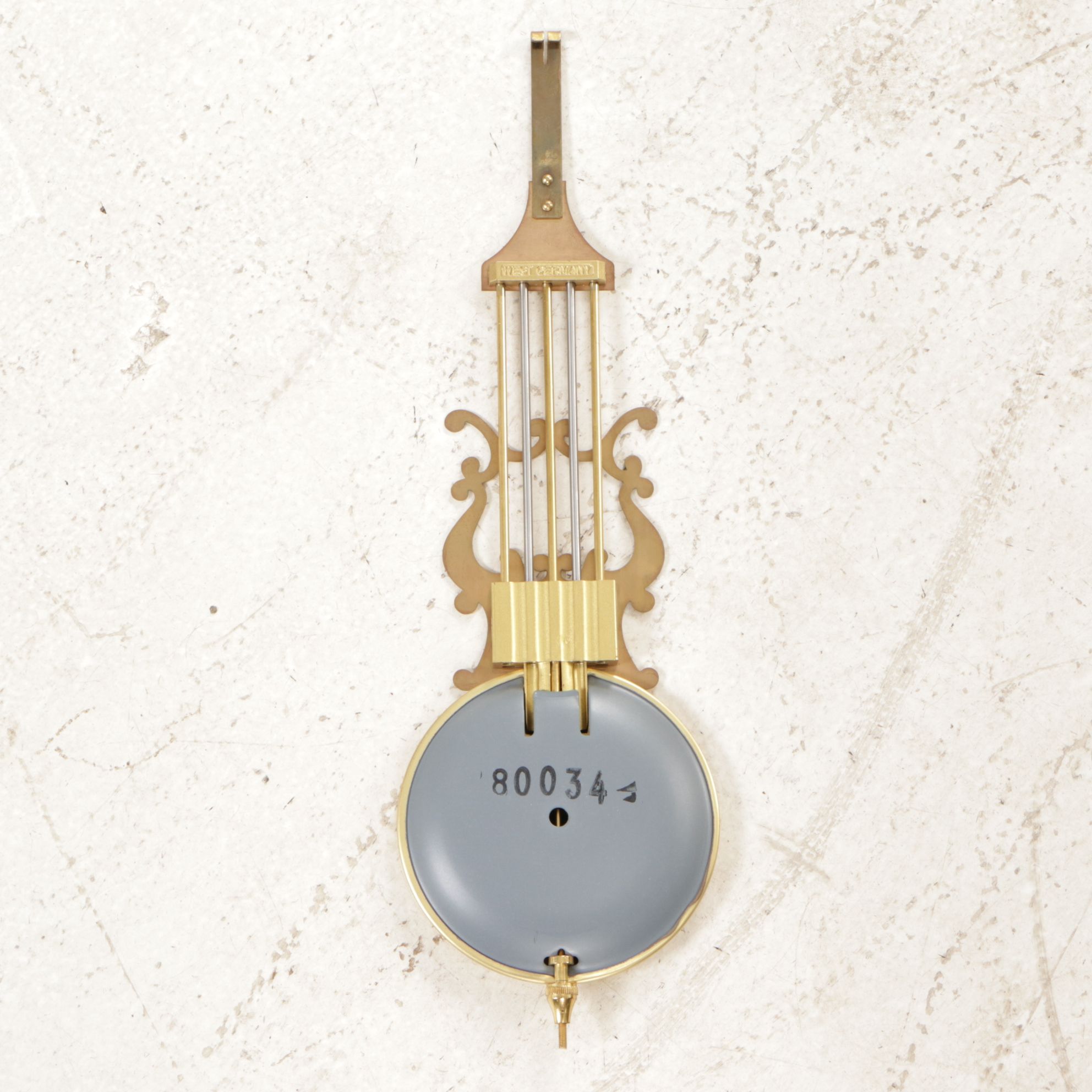 Howard Miller Mahogany Case Wall Clock, Late 20th Century