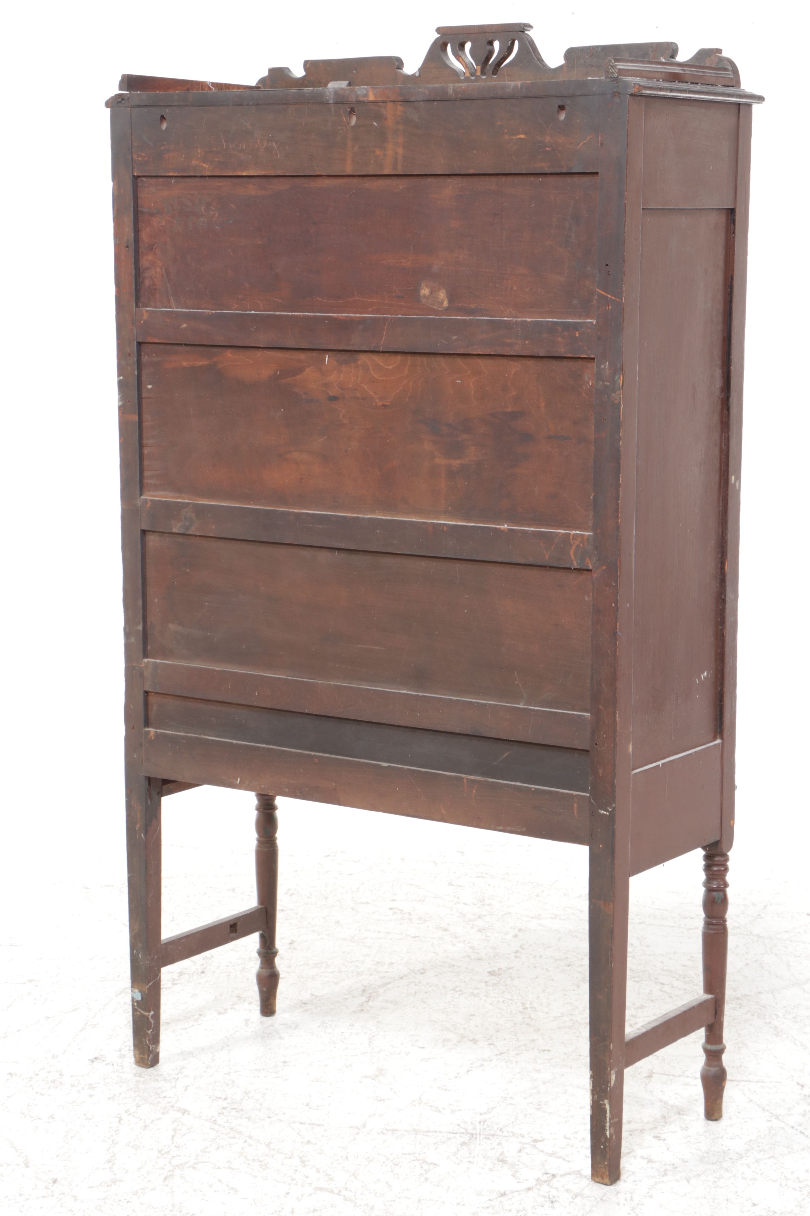 Jacobean Revival Mahogany Finish China Cabinet