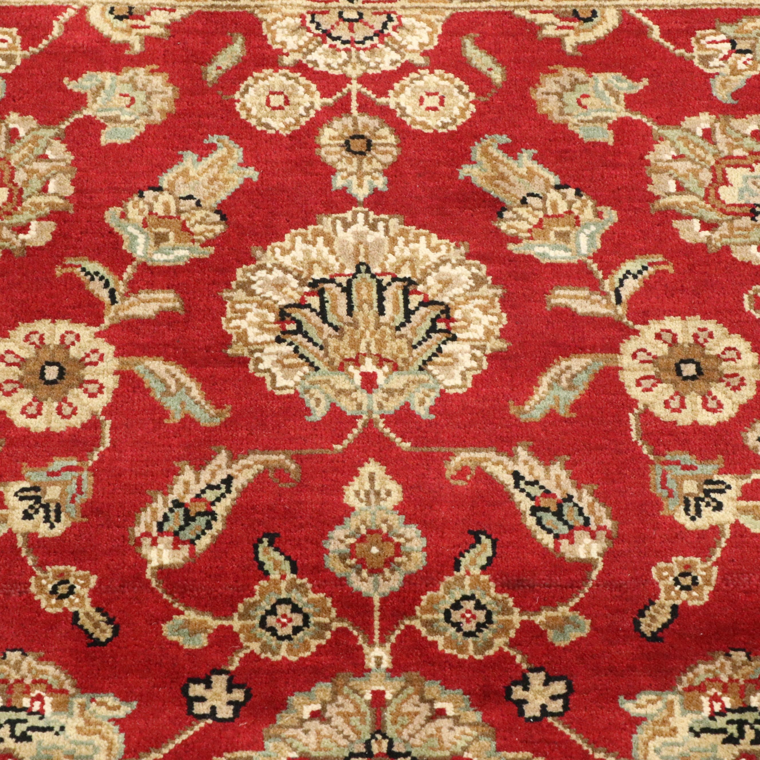 4' x 6'1 Hand-Knotted Indian Agra Area Rug