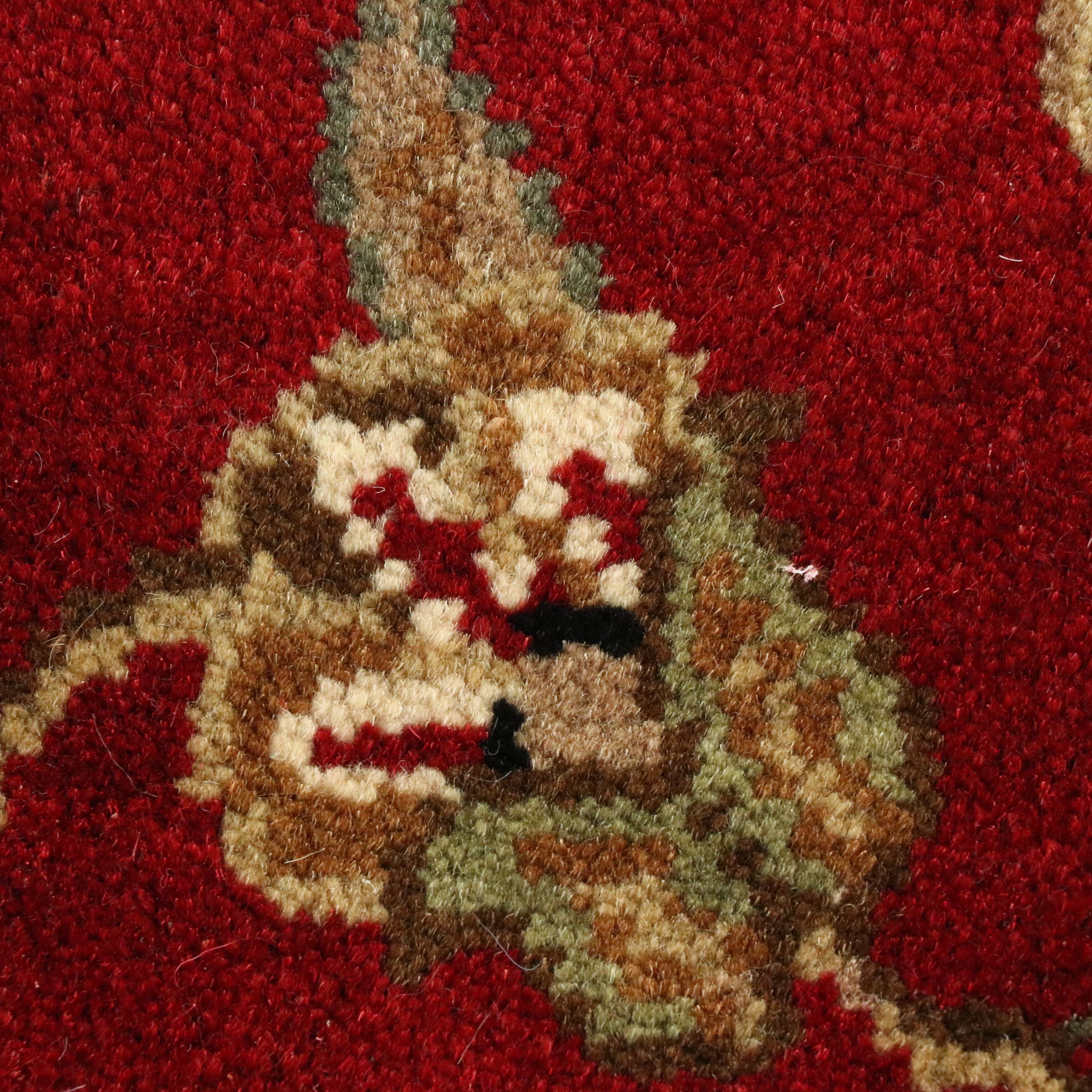 4' x 6'1 Hand-Knotted Indian Agra Area Rug