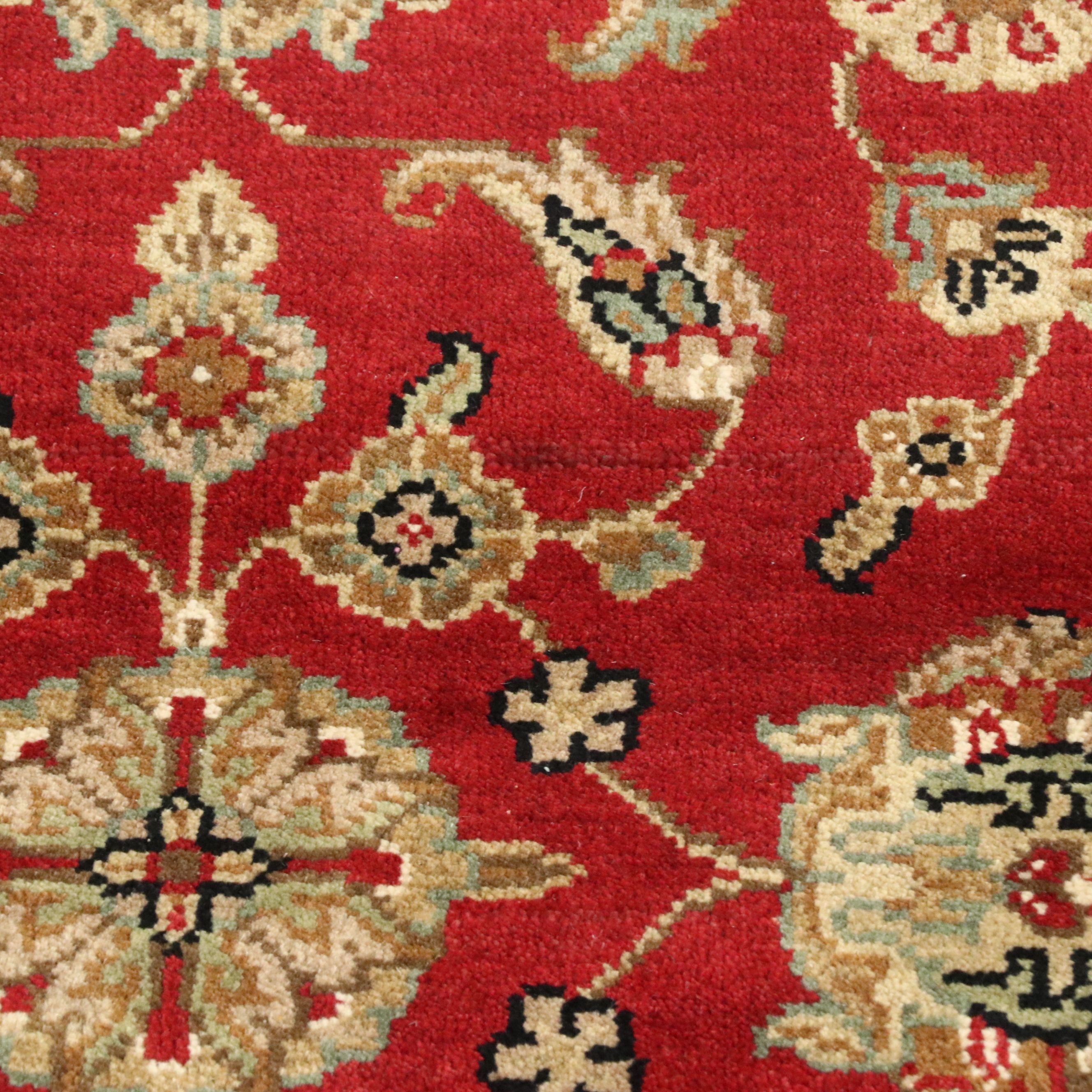 4' x 6'1 Hand-Knotted Indian Agra Area Rug