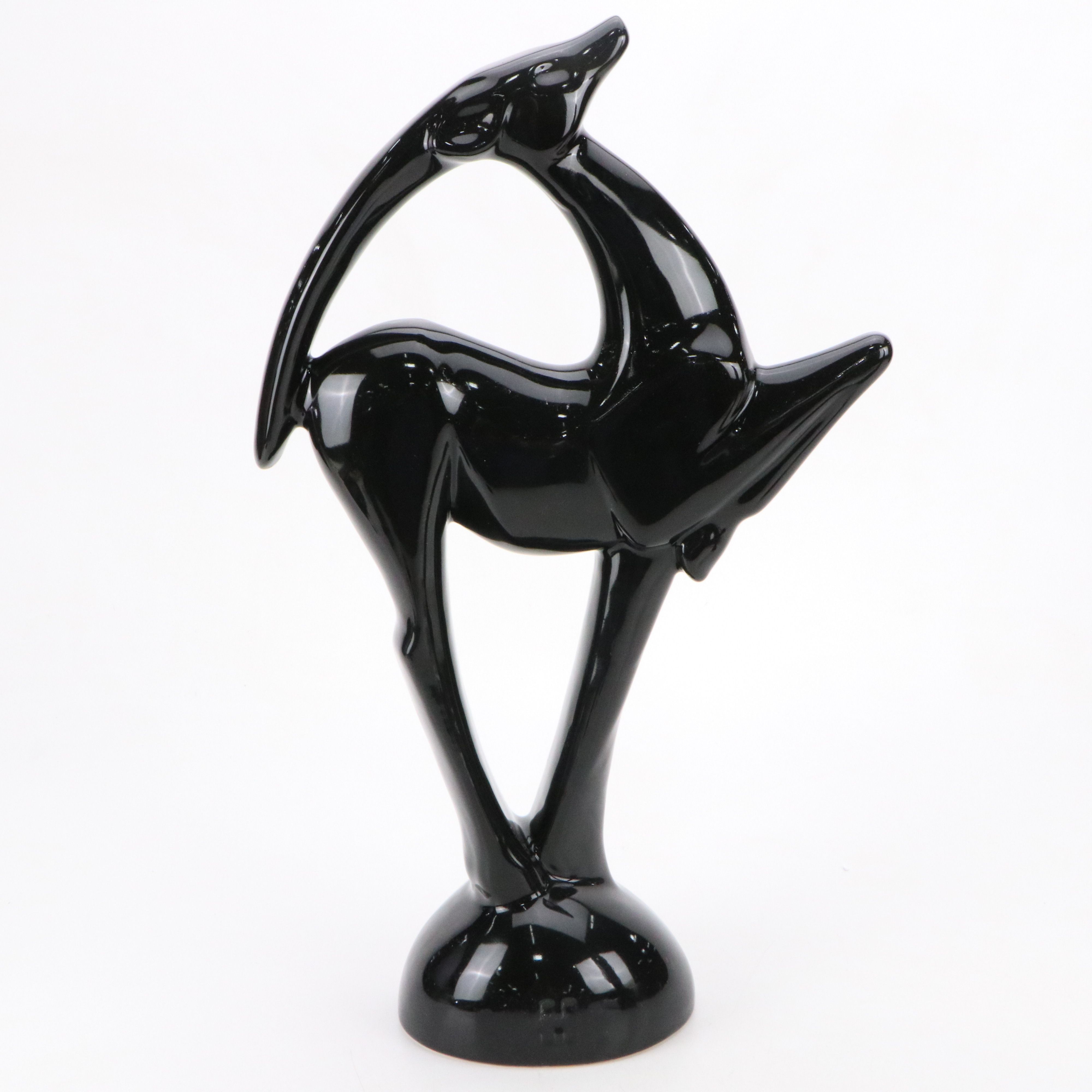 Pair of Haeger Ceramic Gazelles, Mid-20th Century