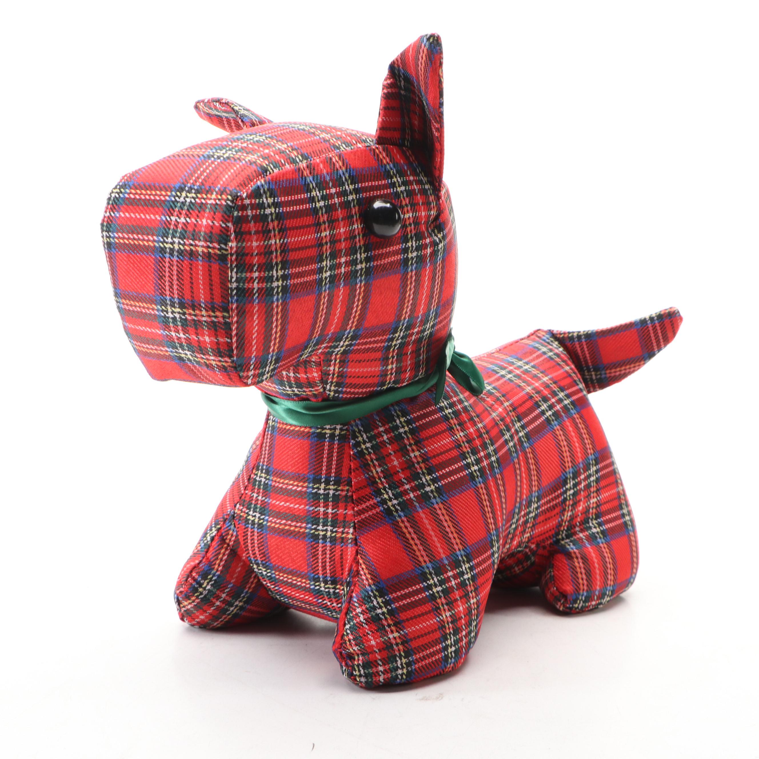 Cast Iron Scottish Terrier and Weighted Fabric Dog Doorstops