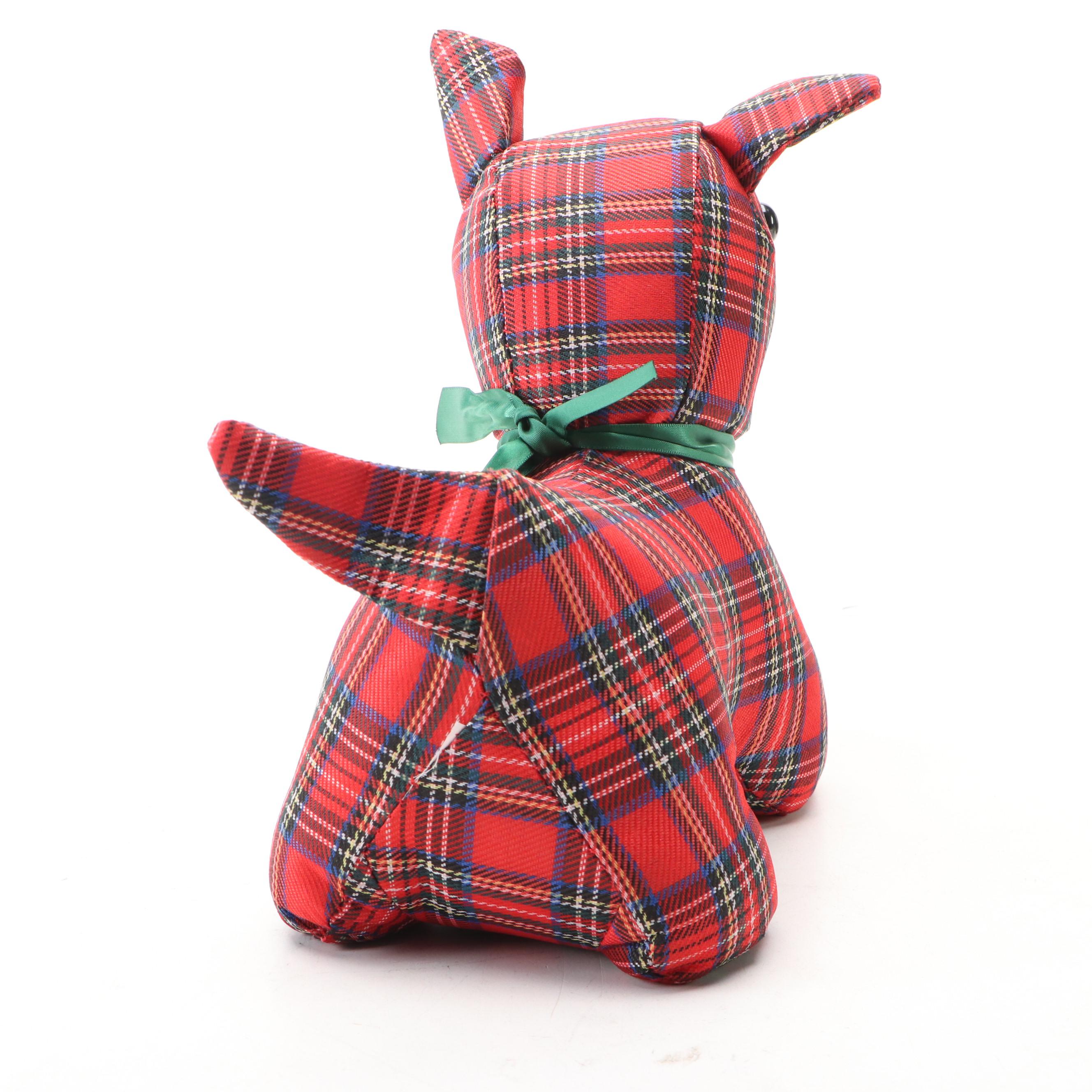Cast Iron Scottish Terrier and Weighted Fabric Dog Doorstops