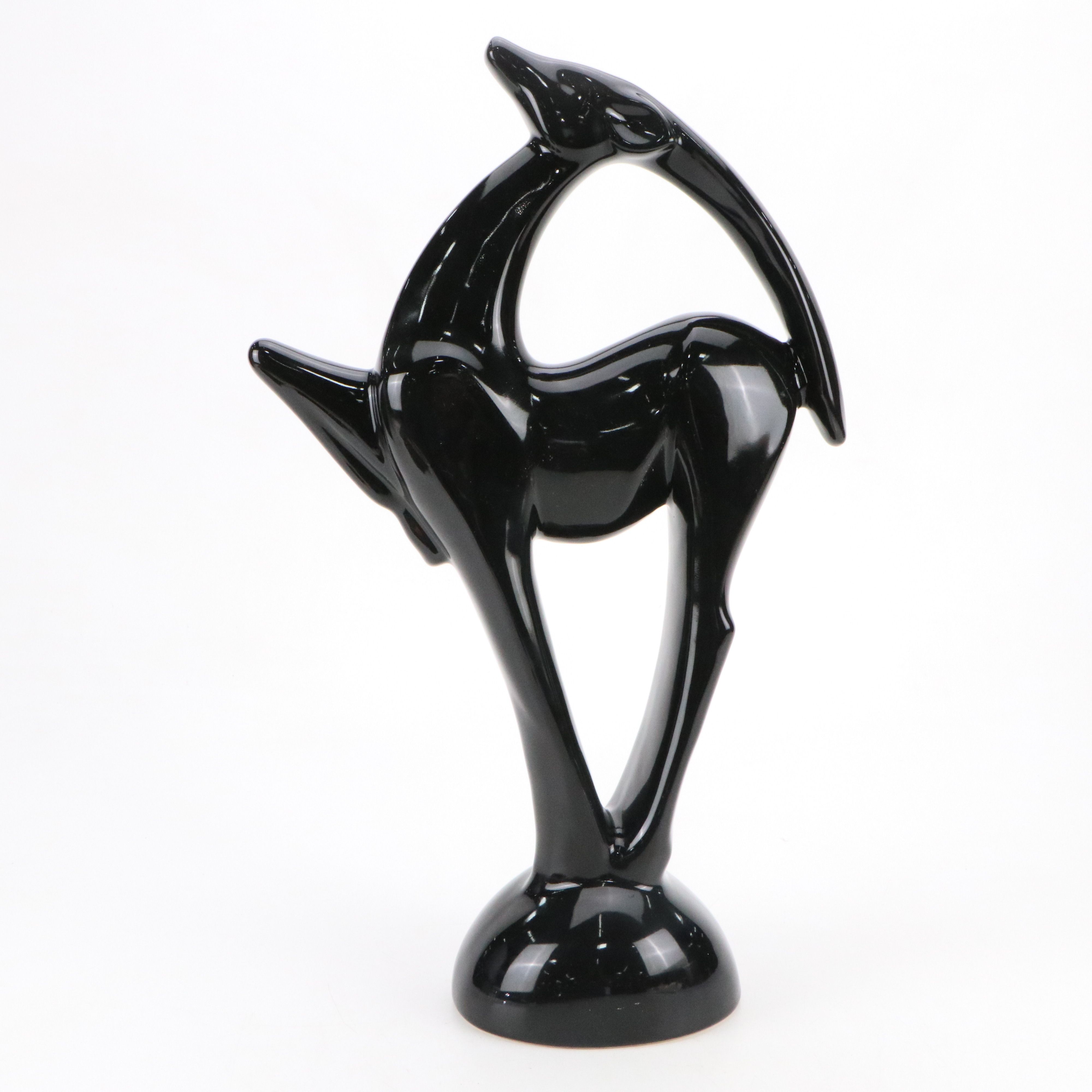 Pair of Haeger Ceramic Gazelles, Mid-20th Century