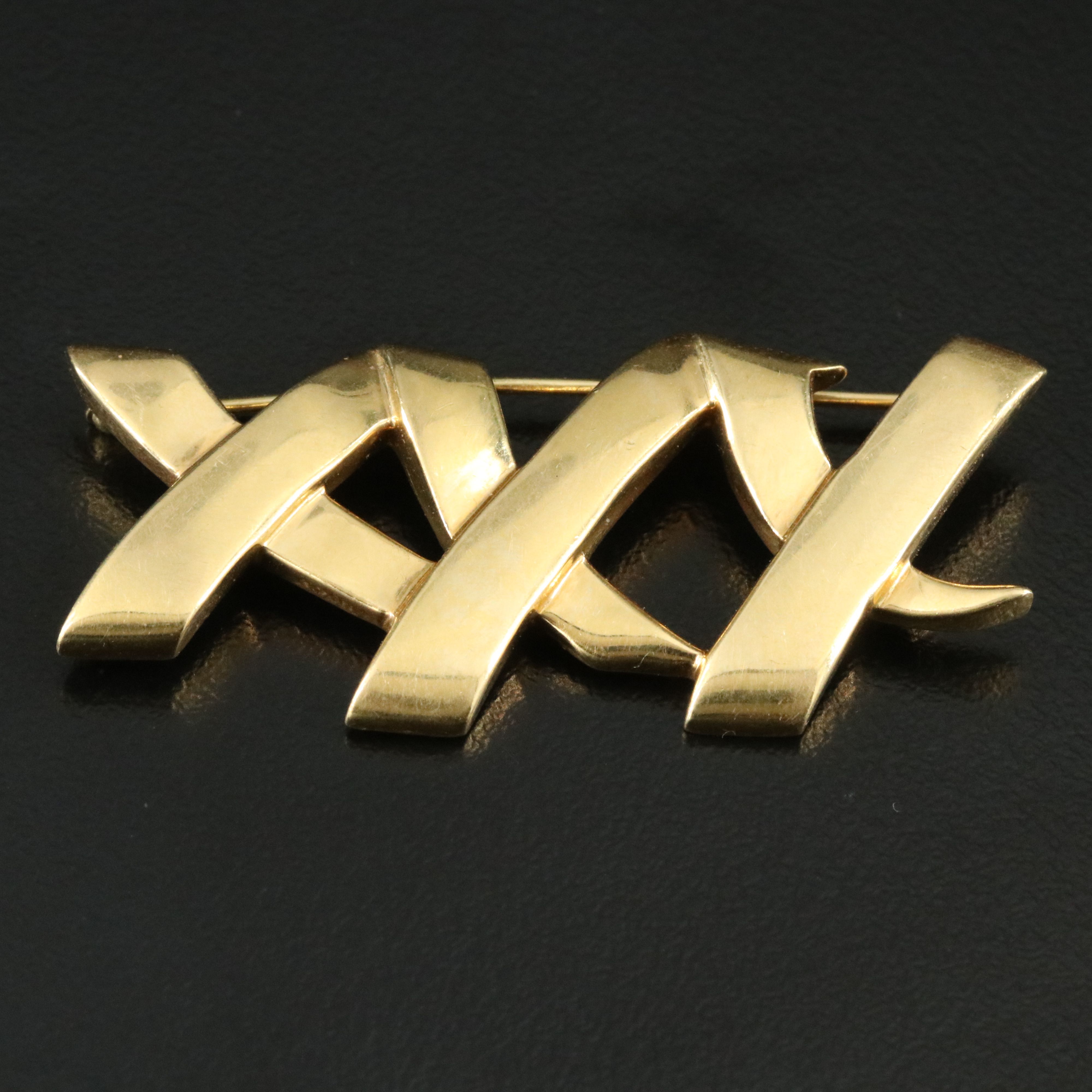 Paloma Picasso for Tiffany & Co. 18K Triple X Kisses Brooch