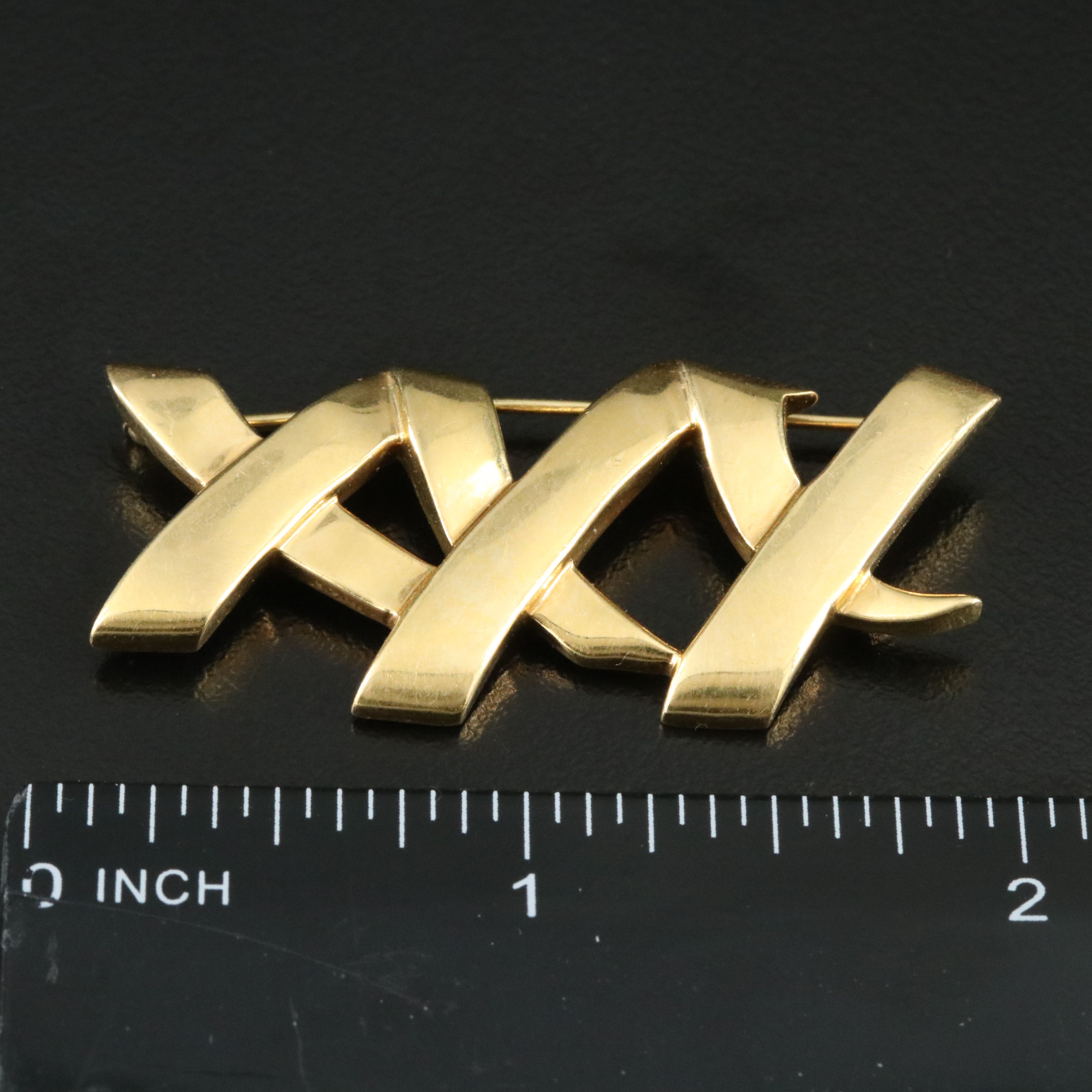 Paloma Picasso for Tiffany & Co. 18K Triple X Kisses Brooch