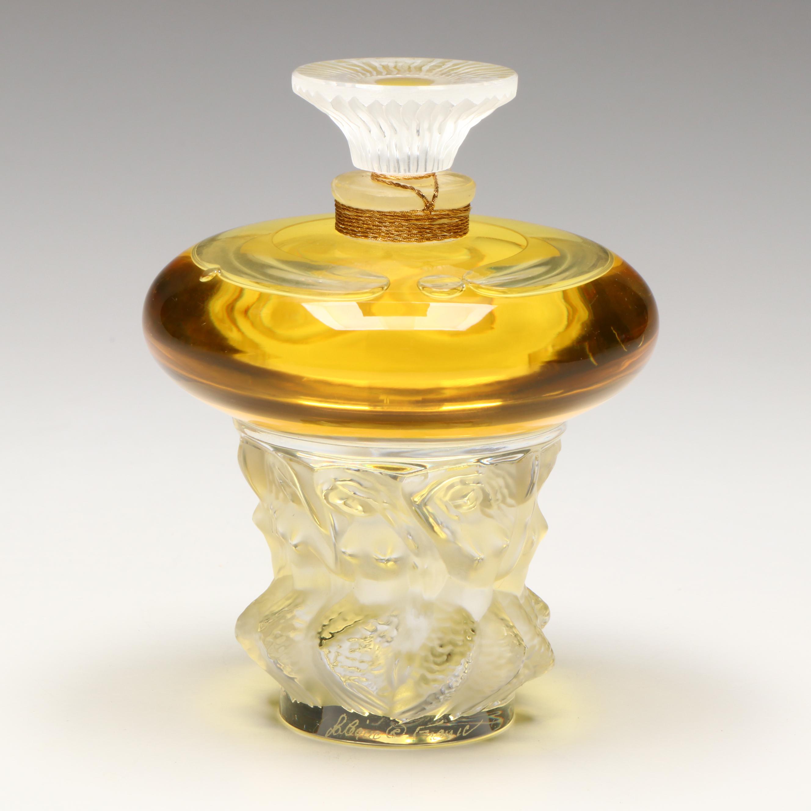 Lalique Flacon Collection "Les Sirènes" Frosted Crystal Perfume Bottle, 2001