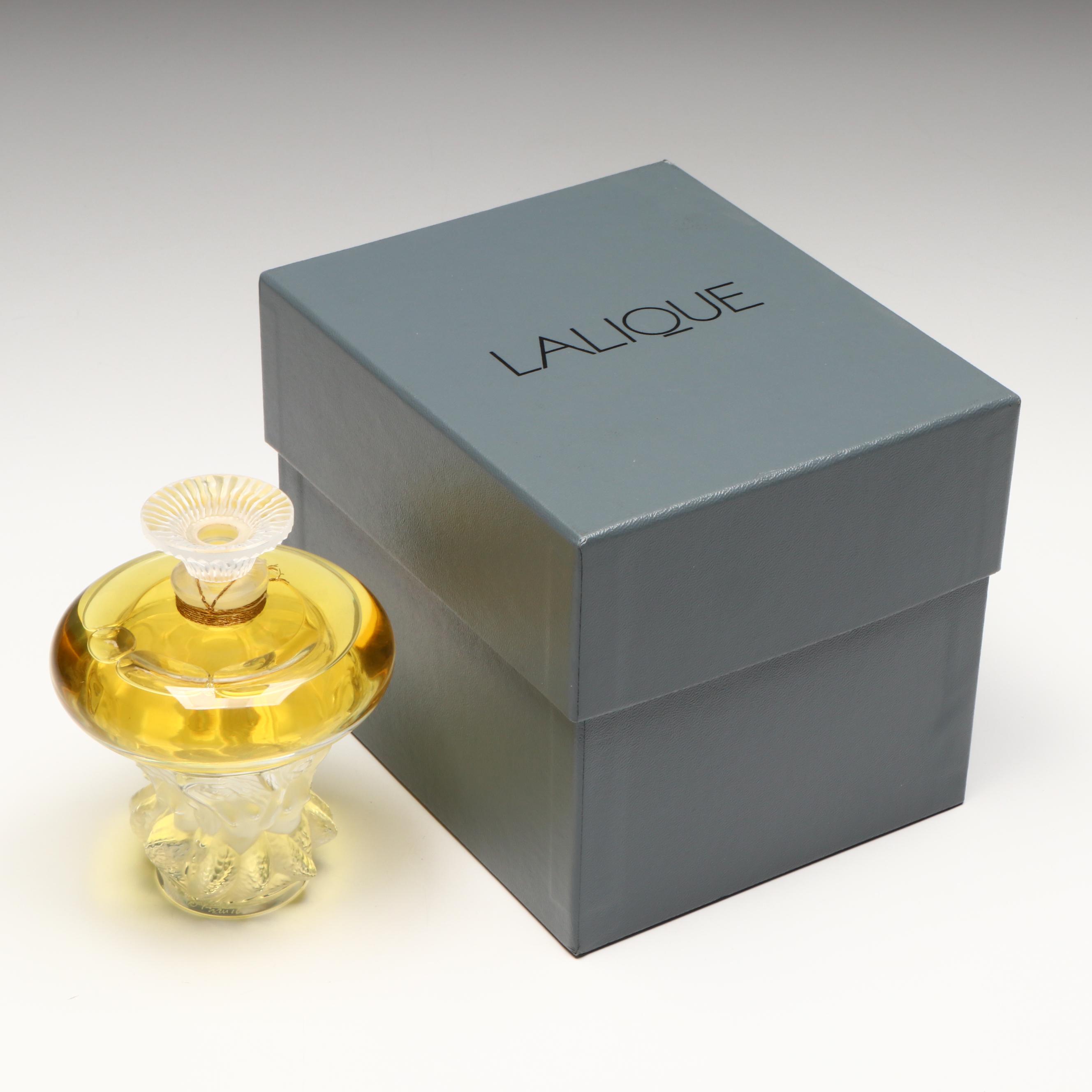 Lalique Flacon Collection "Les Sirènes" Frosted Crystal Perfume Bottle, 2001